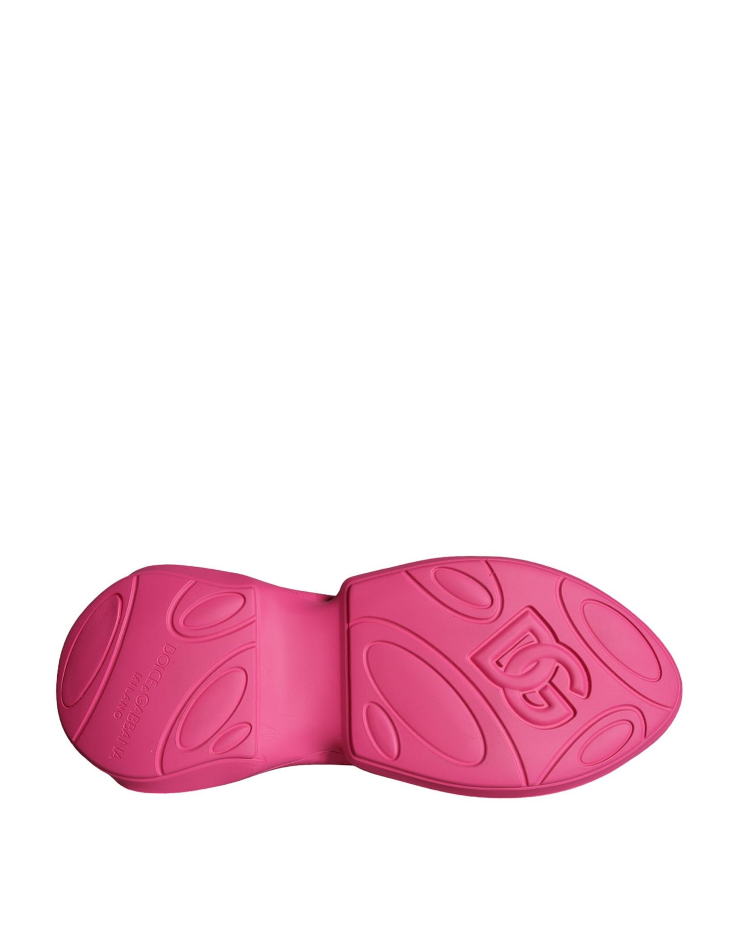 Dolce & Gabbana Pink Logo Print Slip On Socks Sneakers Shoes Curated Luxury Accessories by Orvyn