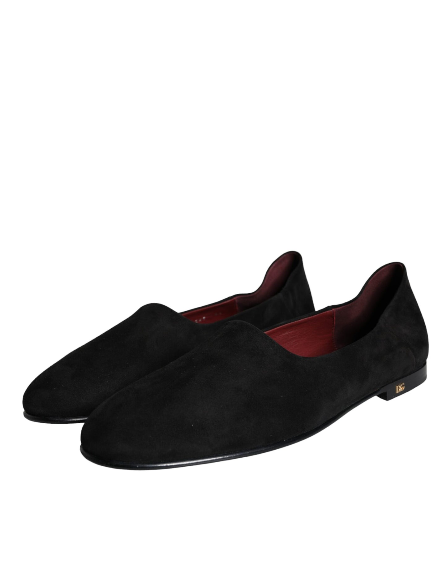 Dolce & Gabbana Black Suede Loafers Formal Slip On Shoes Curated Luxury Accessories by Orvyn