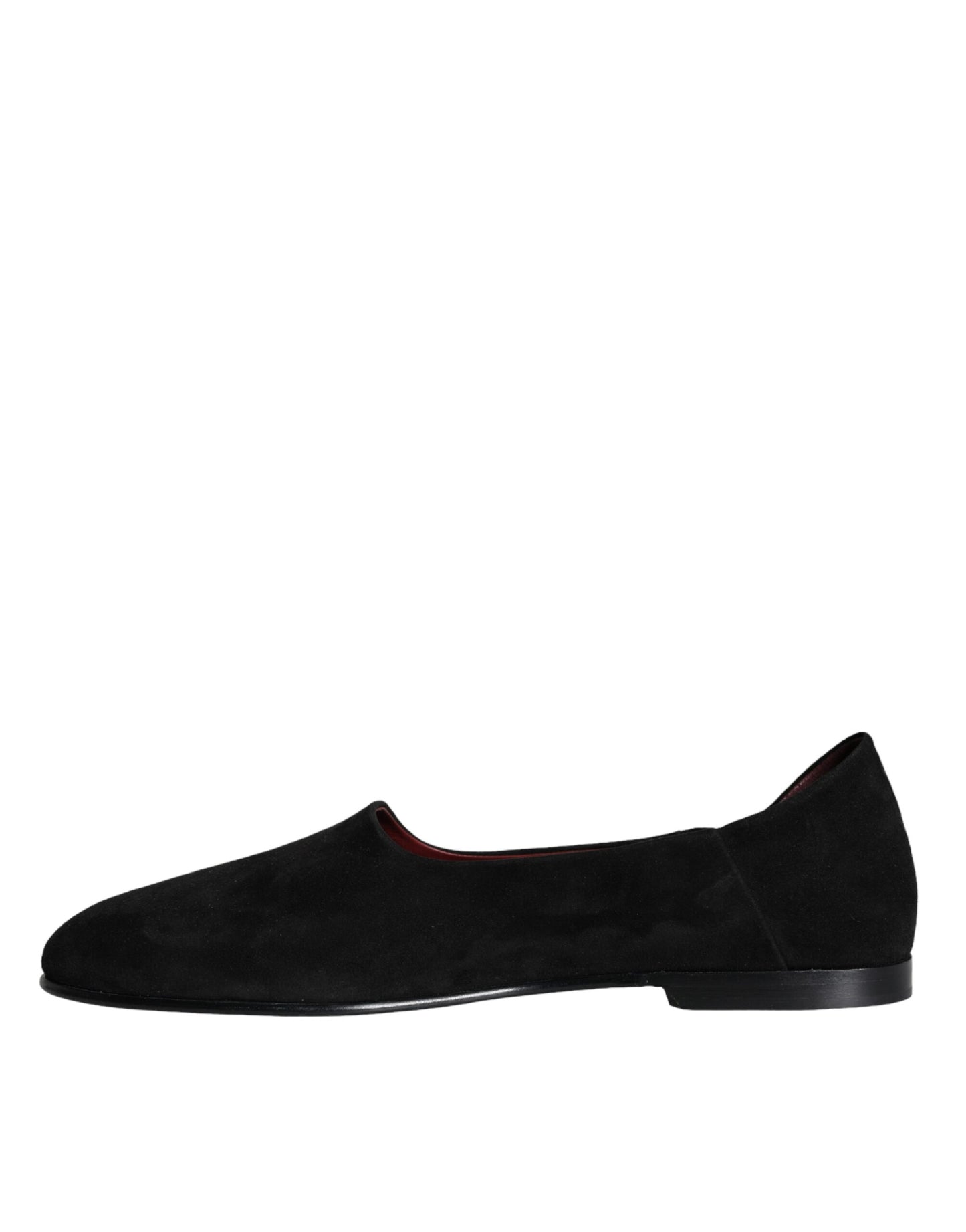 Dolce & Gabbana Black Suede Loafers Formal Slip On Shoes Curated Luxury Accessories by Orvyn