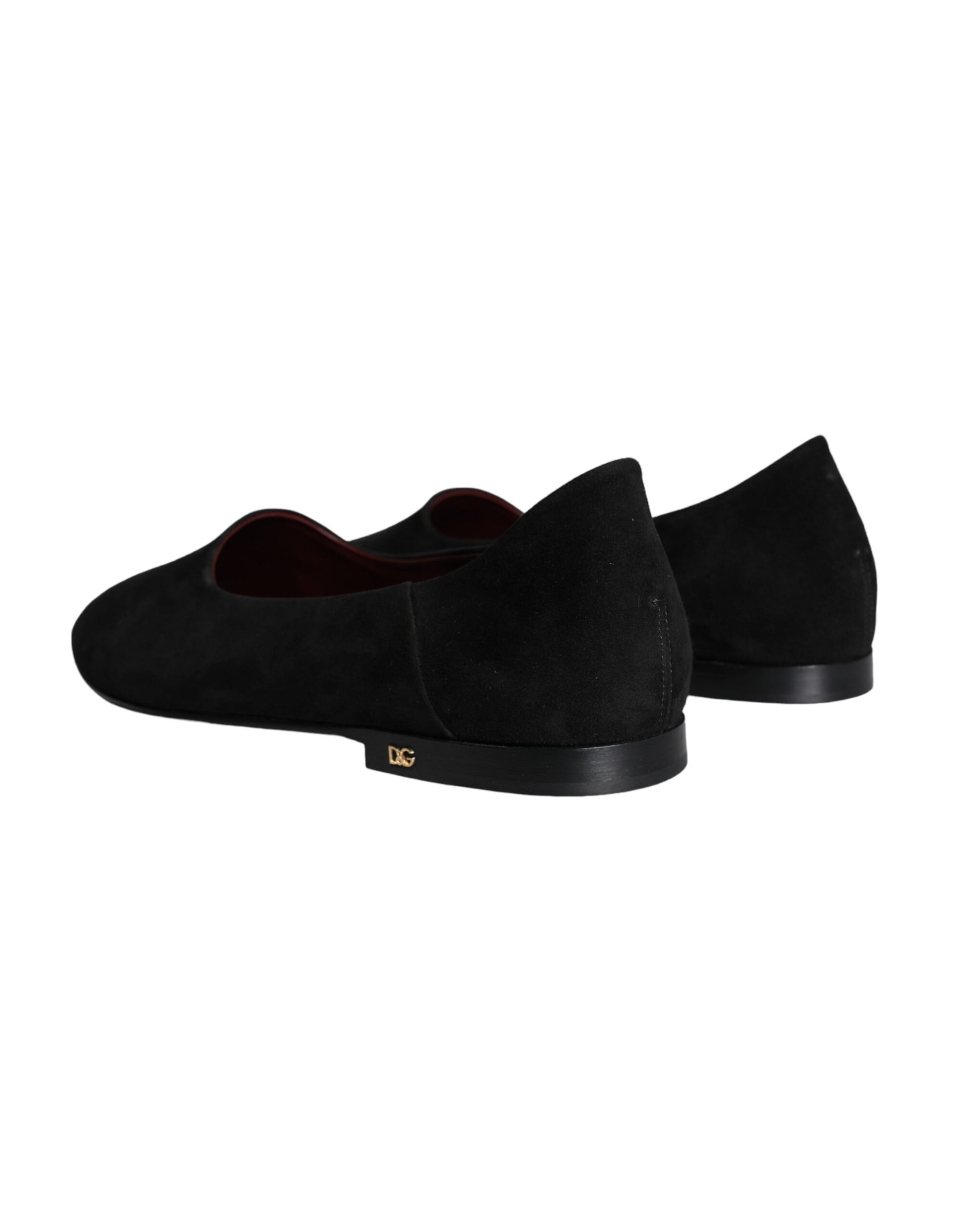 Dolce & Gabbana Black Suede Loafers Formal Slip On Shoes Curated Luxury Accessories by Orvyn