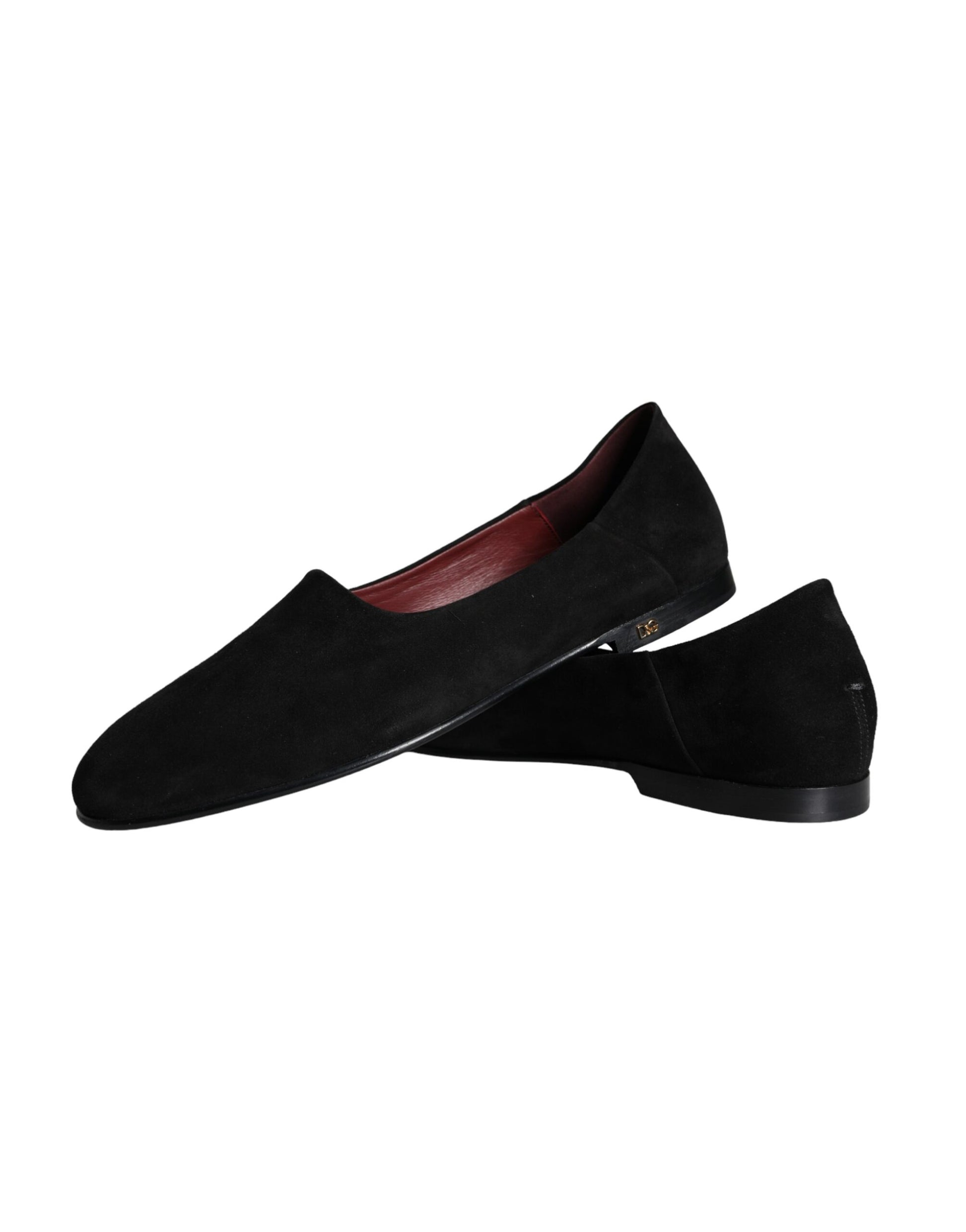 Dolce & Gabbana Black Suede Loafers Formal Slip On Shoes Curated Luxury Accessories by Orvyn
