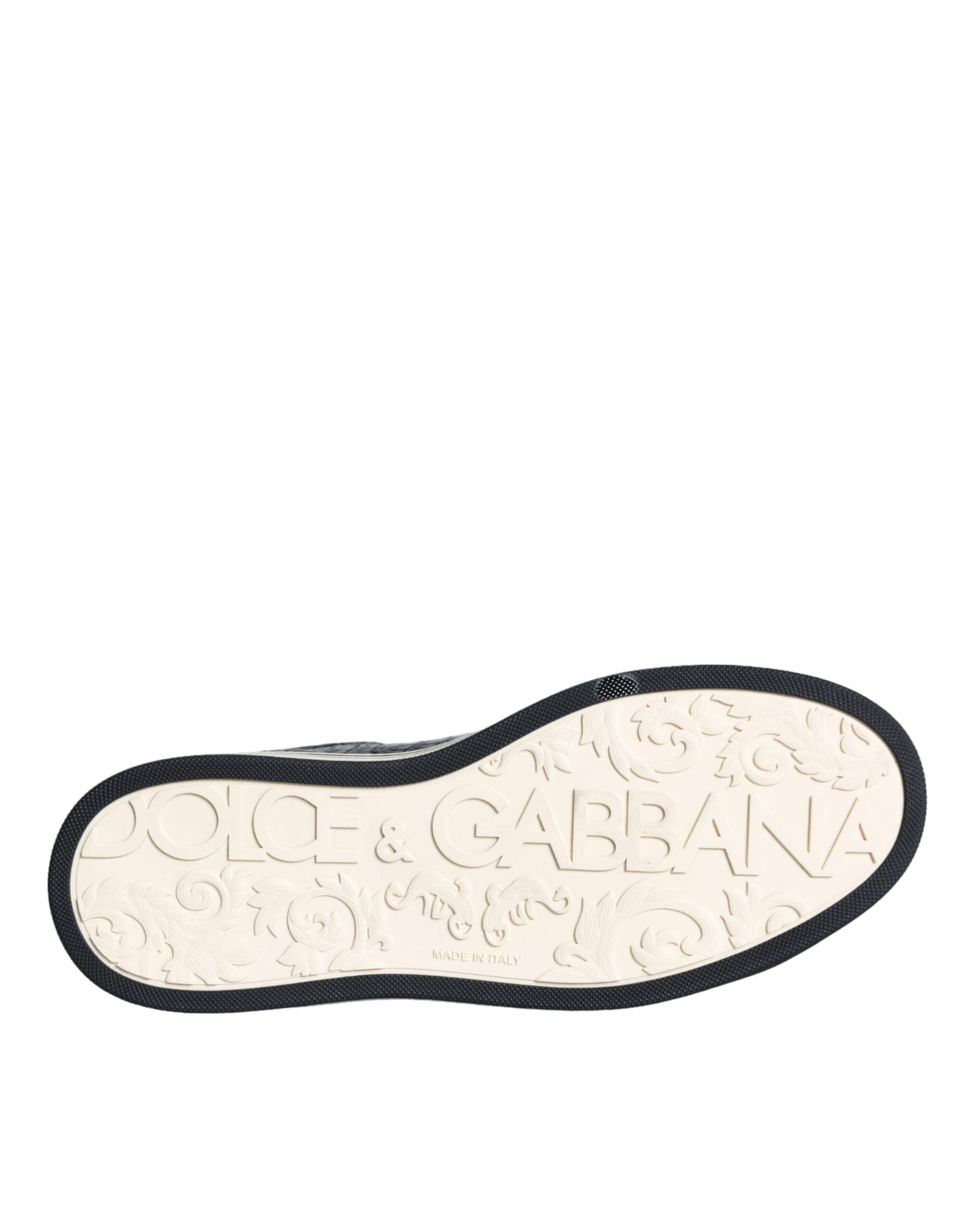 Dolce & Gabbana Black Leather Men Low Top Sneakers Shoes Curated Luxury Accessories by Orvyn