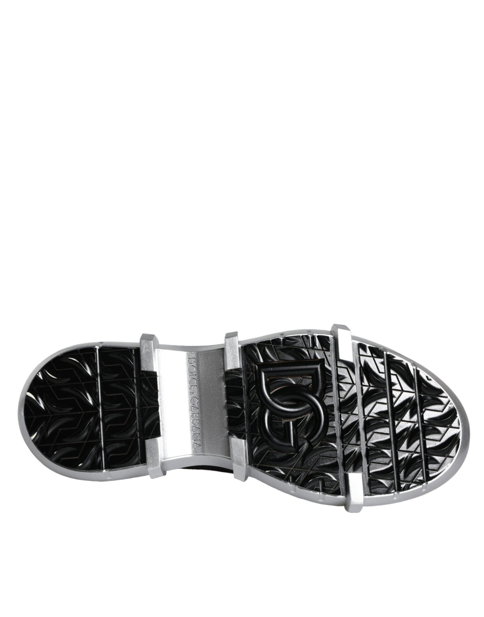 Dolce & Gabbana Black Nylon Galileo High Top Sneakers Shoes Curated Luxury Accessories by Orvyn
