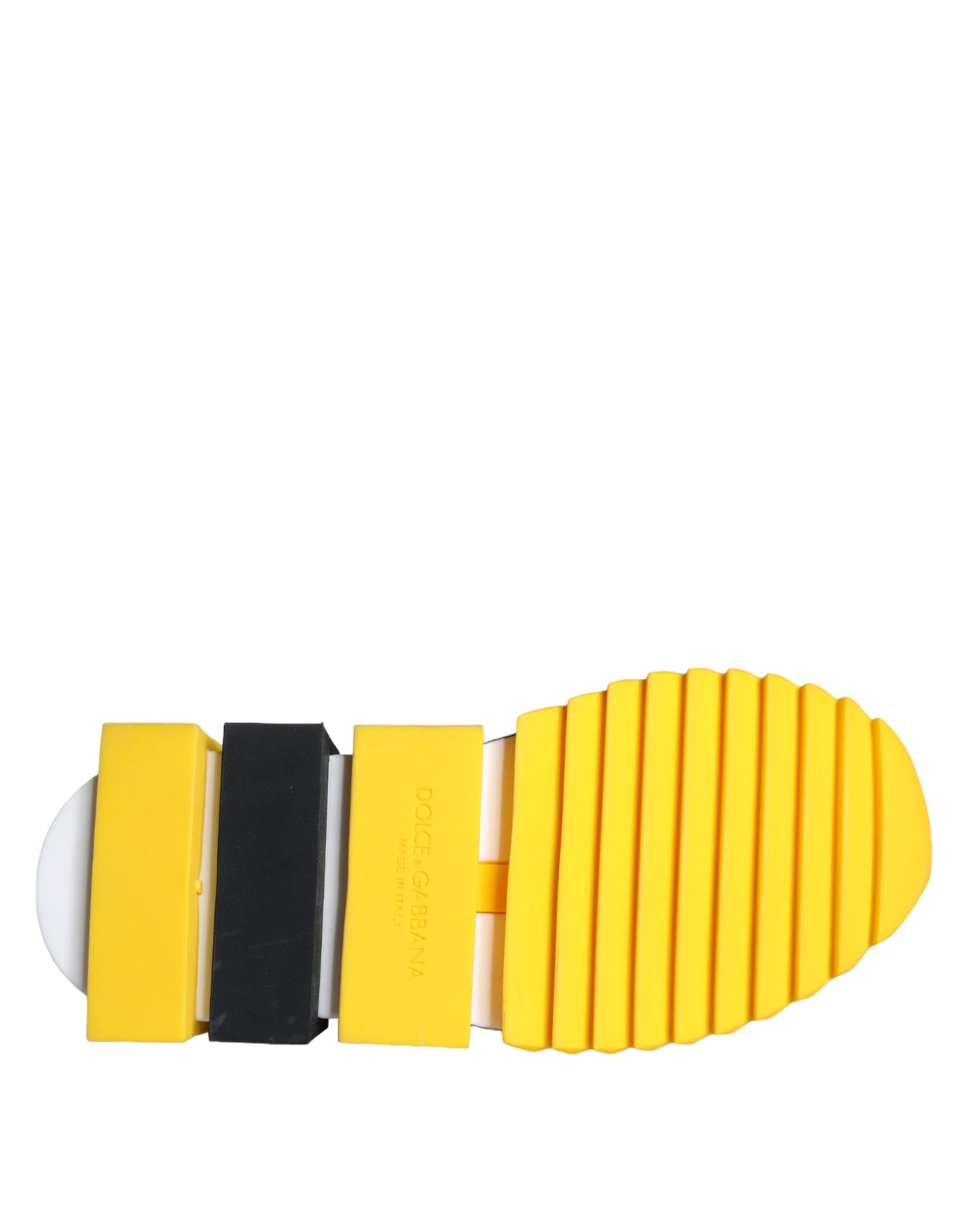 Dolce & Gabbana Yellow Sorrento Crystals Sneakers Womens Shoes Curated Luxury Accessories by Orvyn