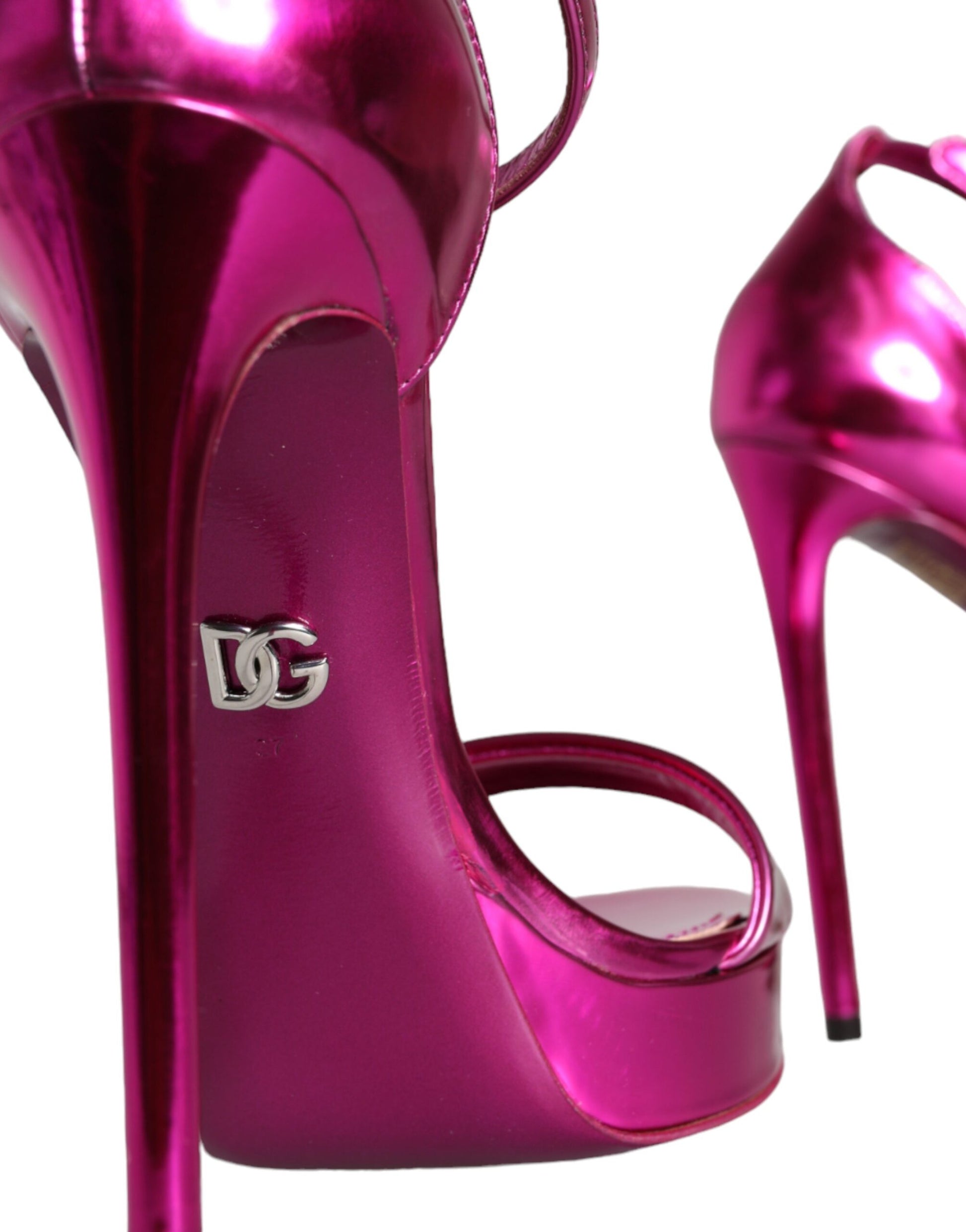 Dolce & Gabbana Fuchsia KEIRA Heels Ankle Strap Sandals Shoes Curated Luxury Accessories by Orvyn