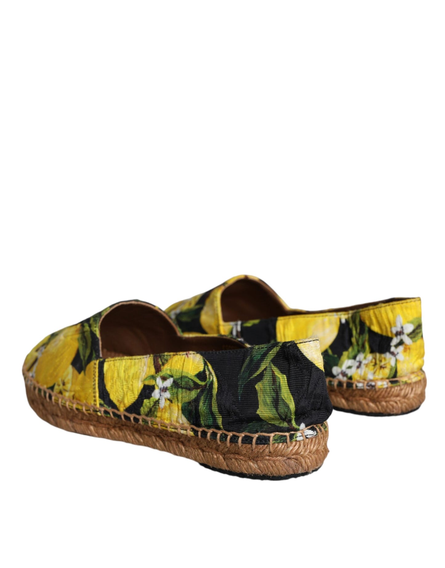 Dolce & Gabbana Multicolor Lemon Slip On Espadrilles Shoes Curated Luxury Accessories by Orvyn