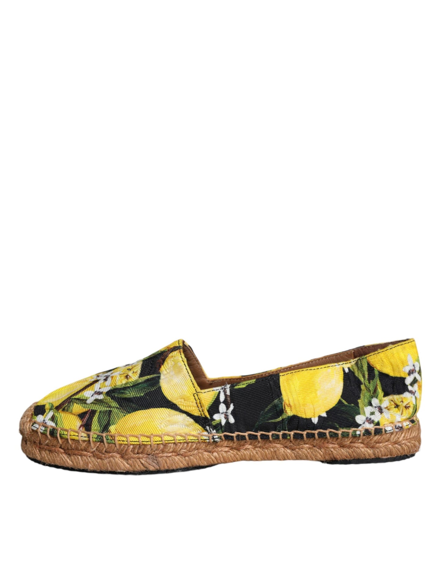 Dolce & Gabbana Multicolor Lemon Slip On Espadrilles Shoes Curated Luxury Accessories by Orvyn