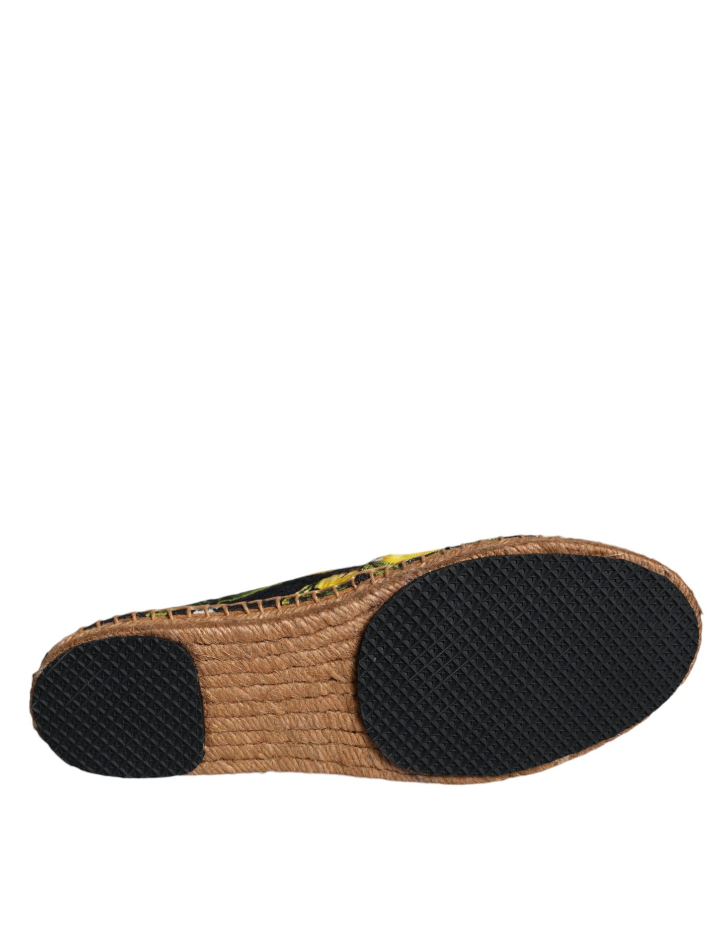 Dolce & Gabbana Multicolor Lemon Slip On Espadrilles Shoes Curated Luxury Accessories by Orvyn