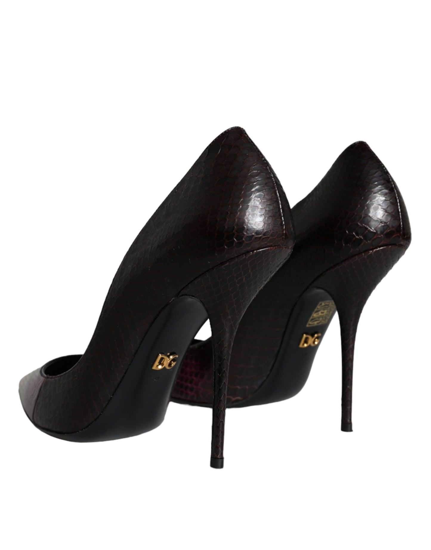 Dolce & Gabbana Multicolor Exotic Leather Heels Pumps Shoes Curated Luxury Accessories by Orvyn