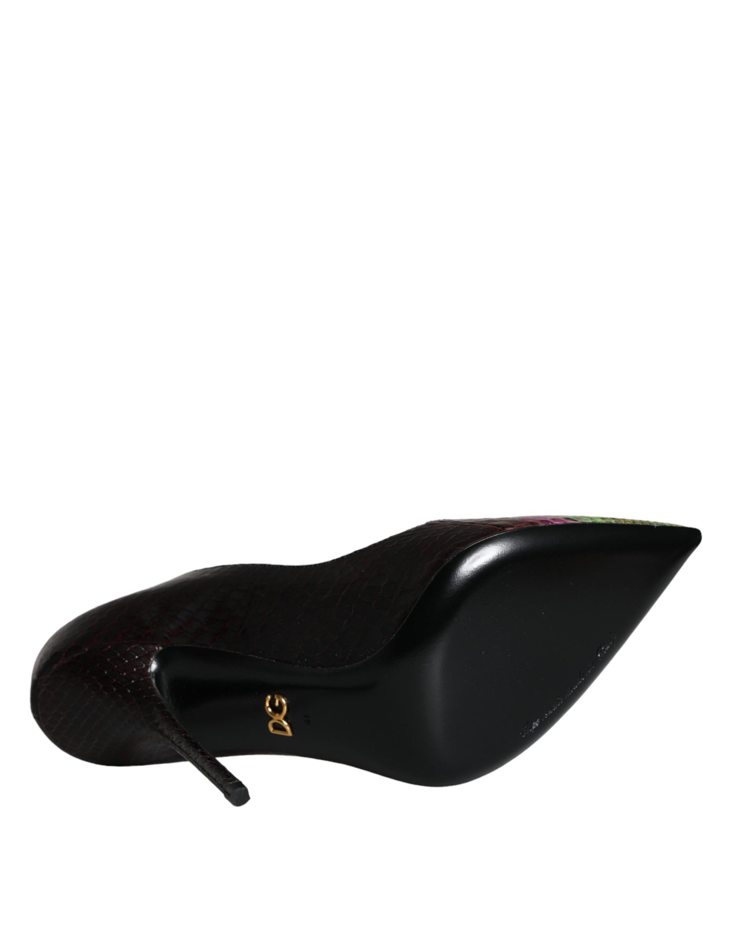 Dolce & Gabbana Multicolor Exotic Leather Heels Pumps Shoes Curated Luxury Accessories by Orvyn