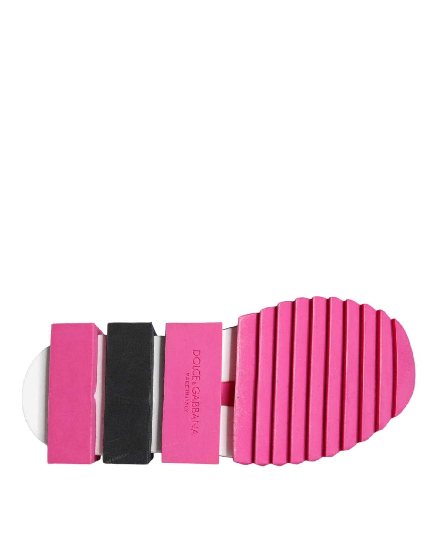 Dolce & Gabbana Pink Sorrento Crystals Low Top Sneakers Shoes Curated Luxury Accessories by Orvyn
