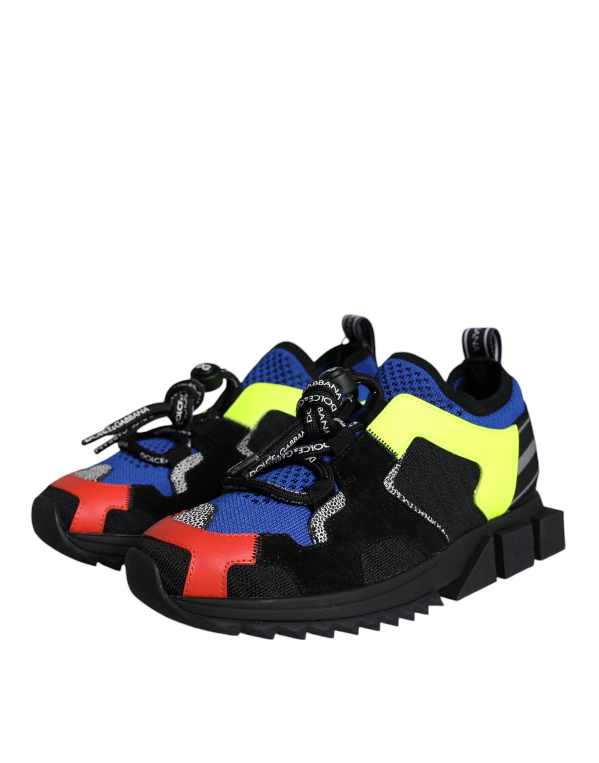 Dolce & Gabbana Multicolor Mesh Sorrento Trekking Sneakers Shoes Curated Luxury Accessories by Orvyn