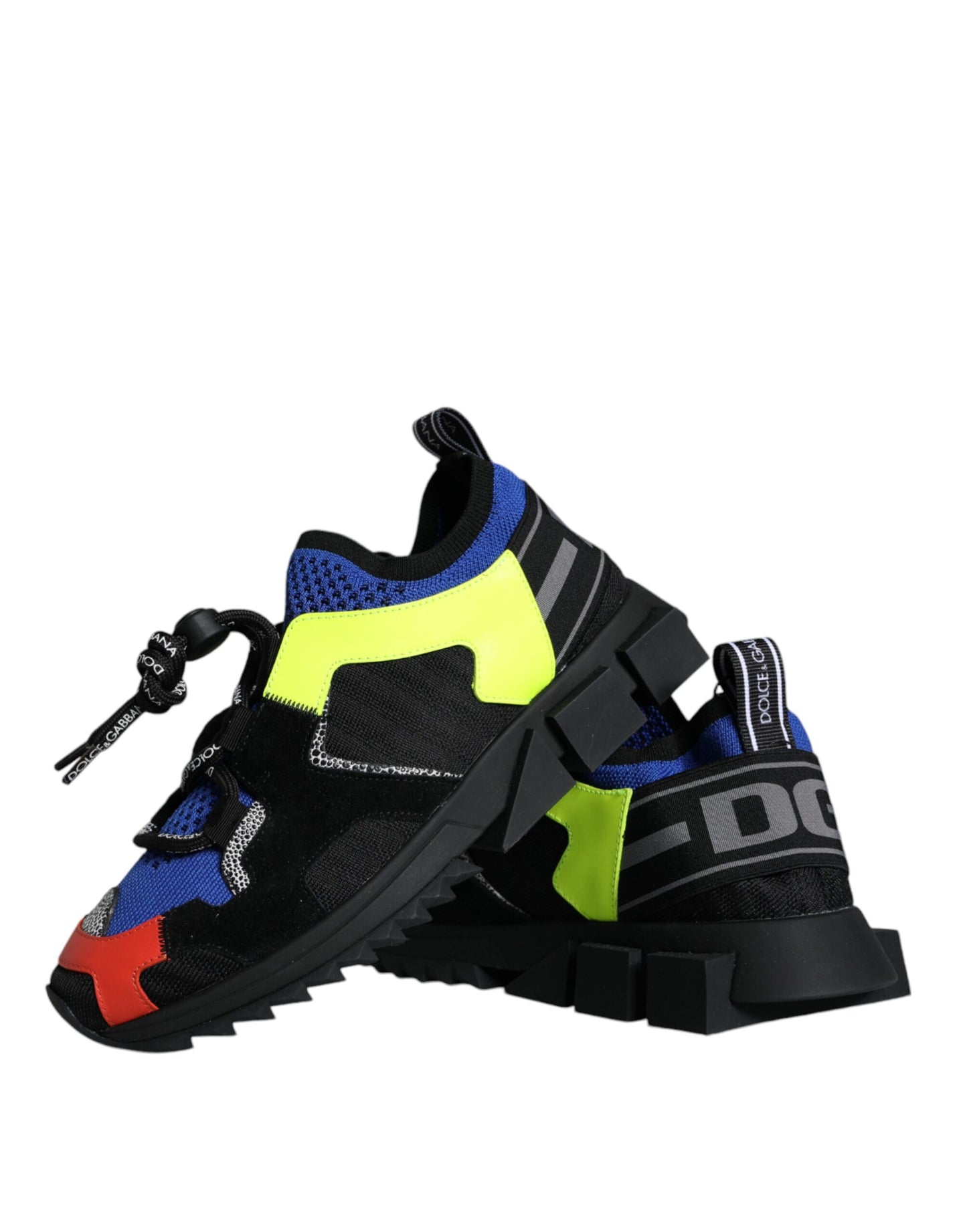 Dolce & Gabbana Multicolor Mesh Sorrento Trekking Sneakers Shoes Curated Luxury Accessories by Orvyn
