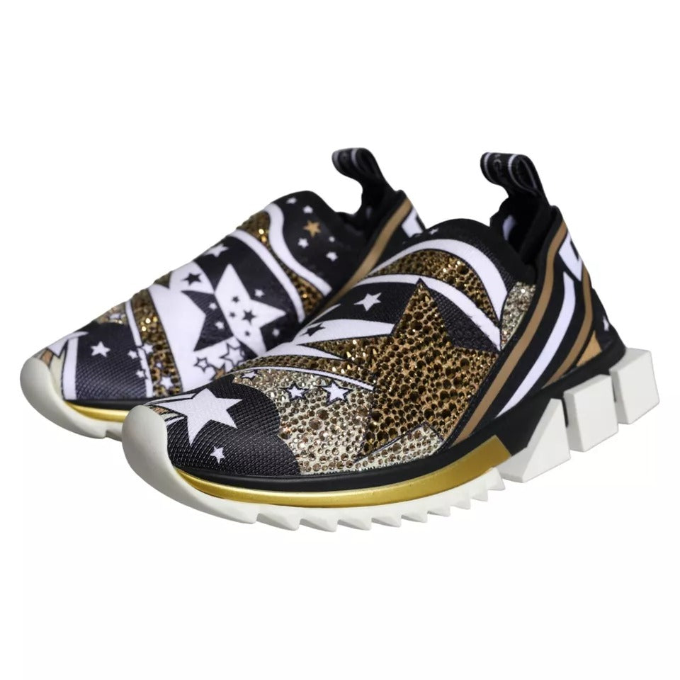 Dolce & Gabbana Multicolor Comet Star Print Sorrento Sneakers Shoes Curated Luxury Accessories by Orvyn