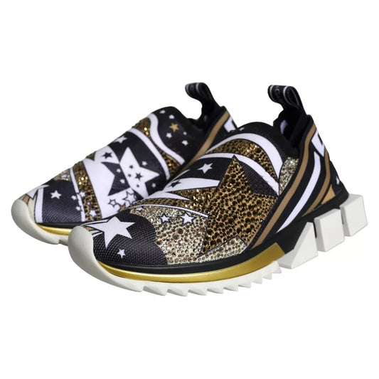 Dolce & Gabbana Multicolor Comet Star Print Sorrento Sneakers Shoes Curated Luxury Accessories by Orvyn