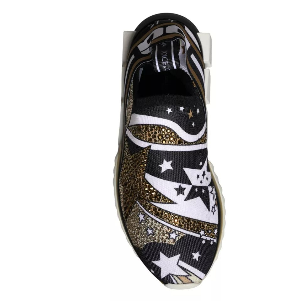 Dolce & Gabbana Multicolor Comet Star Print Sorrento Sneakers Shoes Curated Luxury Accessories by Orvyn