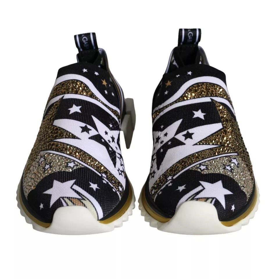 Dolce & Gabbana Multicolor Comet Star Print Sorrento Sneakers Shoes Curated Luxury Accessories by Orvyn