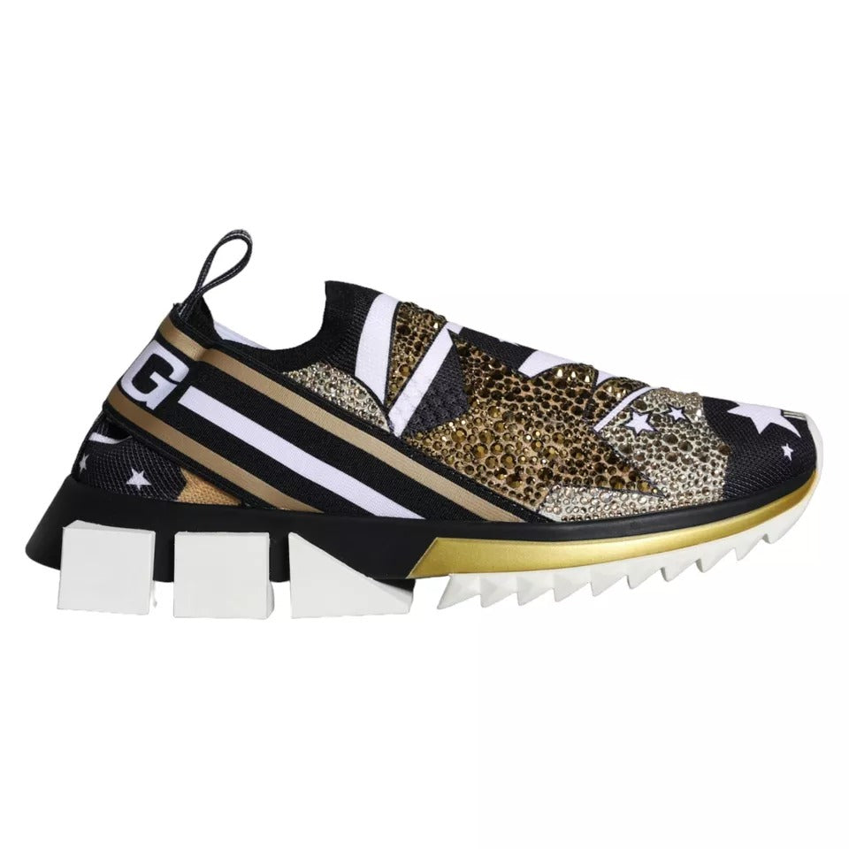 Dolce & Gabbana Multicolor Comet Star Print Sorrento Sneakers Shoes Curated Luxury Accessories by Orvyn