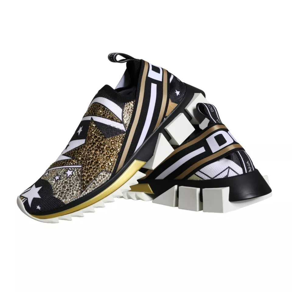 Dolce & Gabbana Multicolor Comet Star Print Sorrento Sneakers Shoes Curated Luxury Accessories by Orvyn