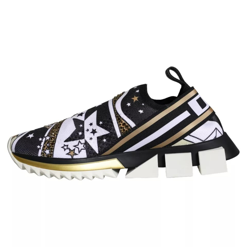 Dolce & Gabbana Multicolor Comet Star Print Sorrento Sneakers Shoes Curated Luxury Accessories by Orvyn