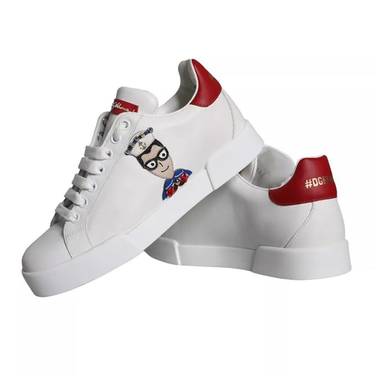 Dolce & Gabbana White 'Portofino' Sneakers weiss