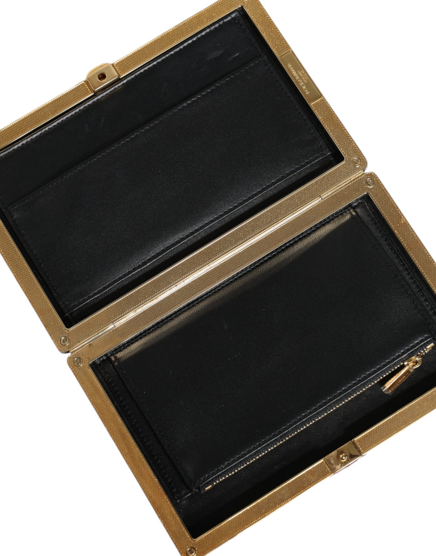 Dolce & Gabbana Red Velvet Gold Frame Clutch Evening Party Purse Bag Curated Luxury Accessories by Orvyn