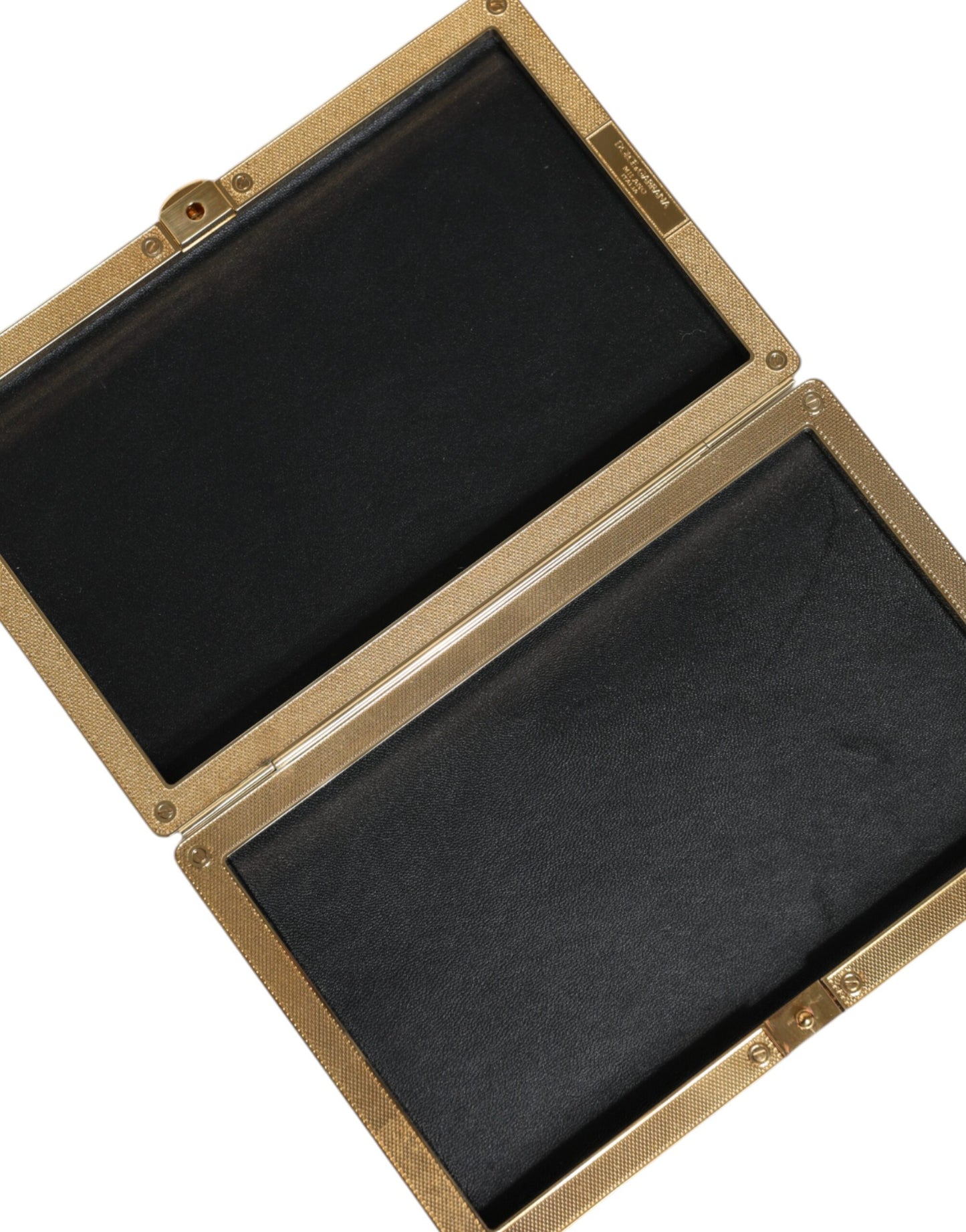 Dolce & Gabbana Gold Crystal Bifold Clutch Evening Party Women Purse Bag Curated Luxury Accessories by Orvyn