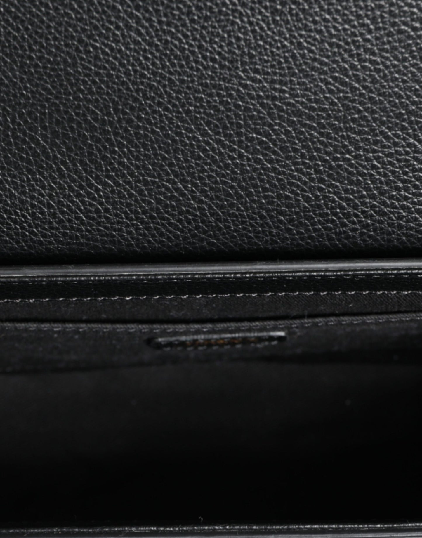 Versace Black Grainy Calf Leather Logo Crossbody Shoulder Bag Curated Luxury Accessories by Orvyn