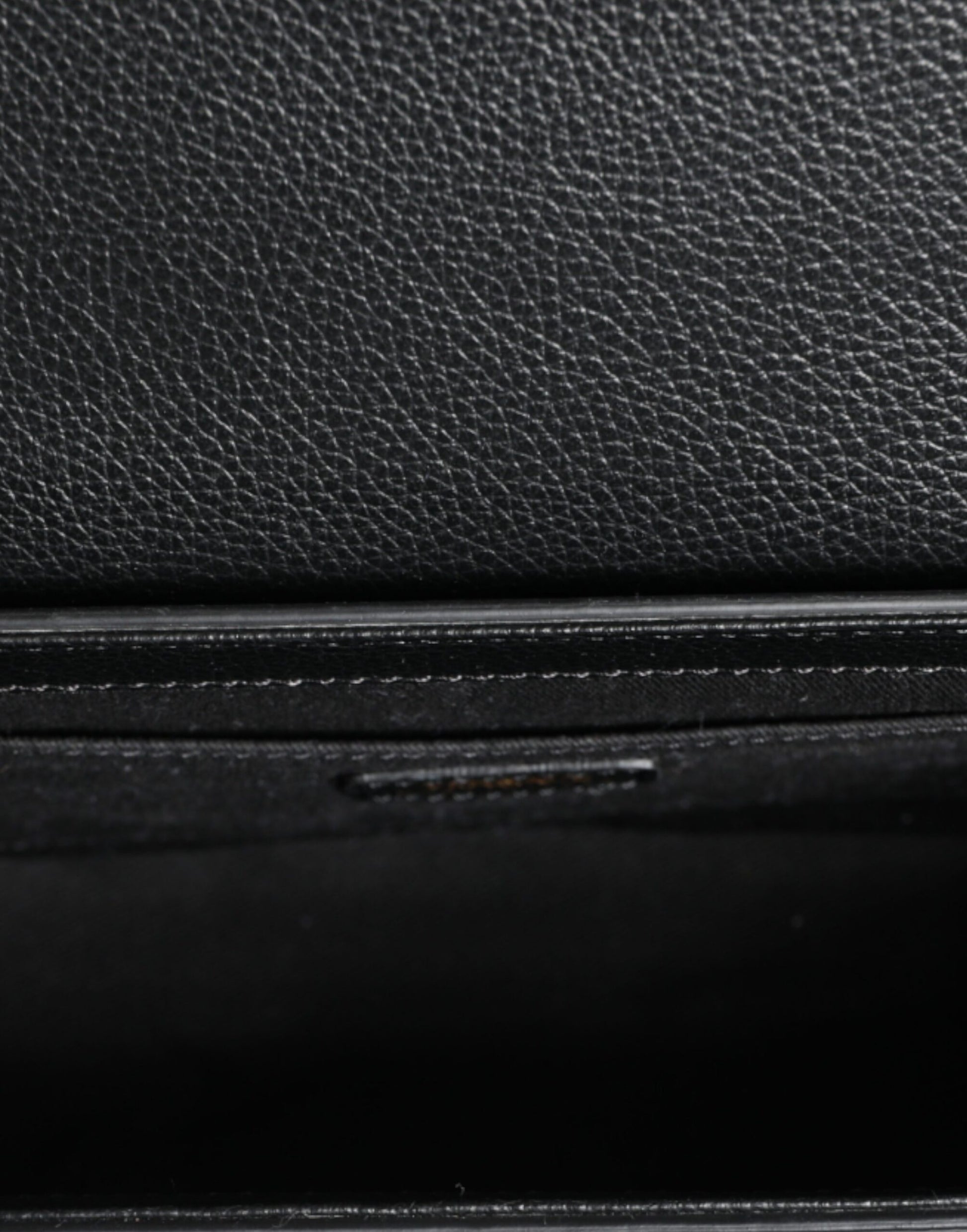 Versace Black Grainy Calf Leather Logo Crossbody Shoulder Bag Curated Luxury Accessories by Orvyn