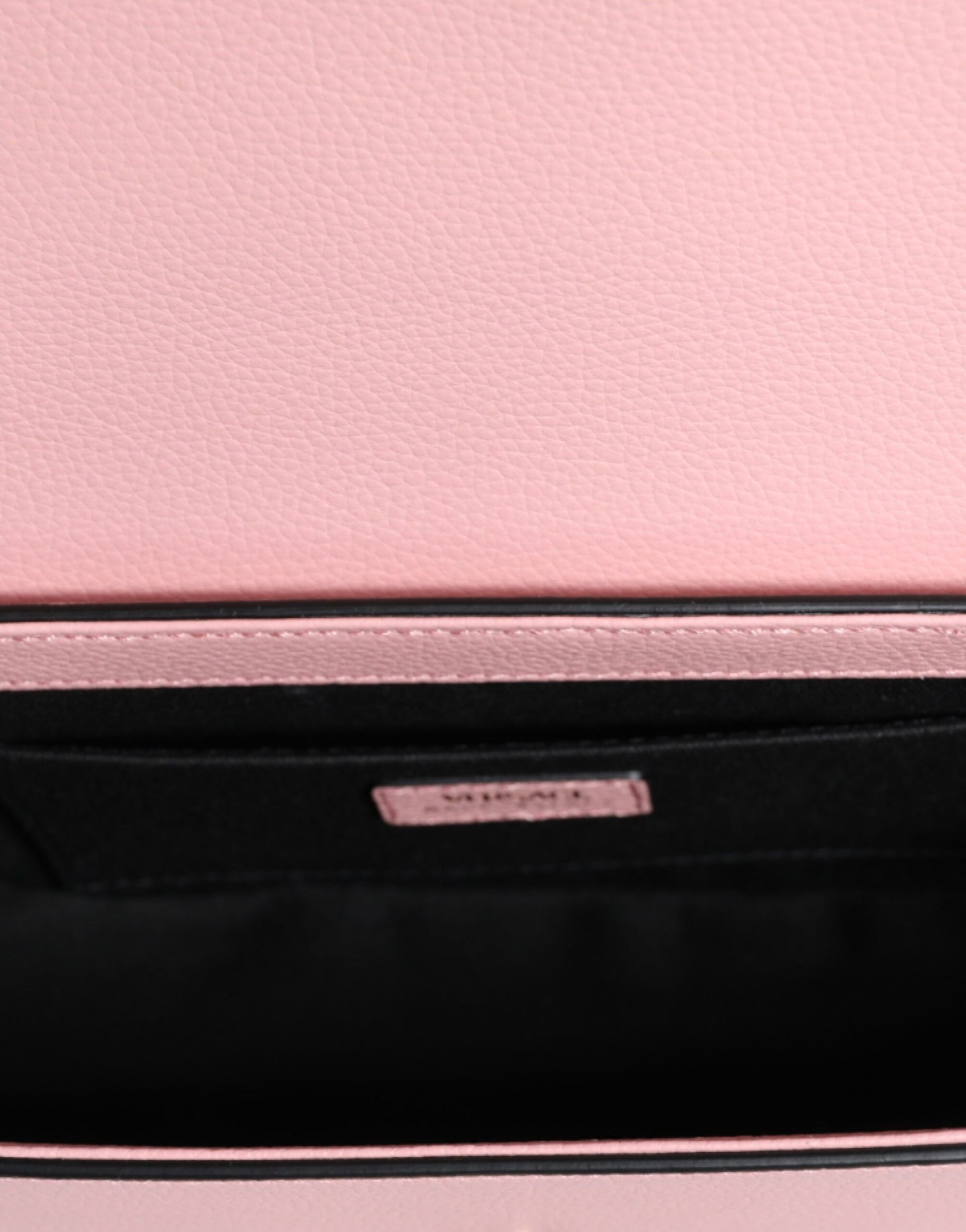 Versace Pink Grainy Calf Leather Logo Crossbody Shoulder Bag Curated Luxury Accessories by Orvyn