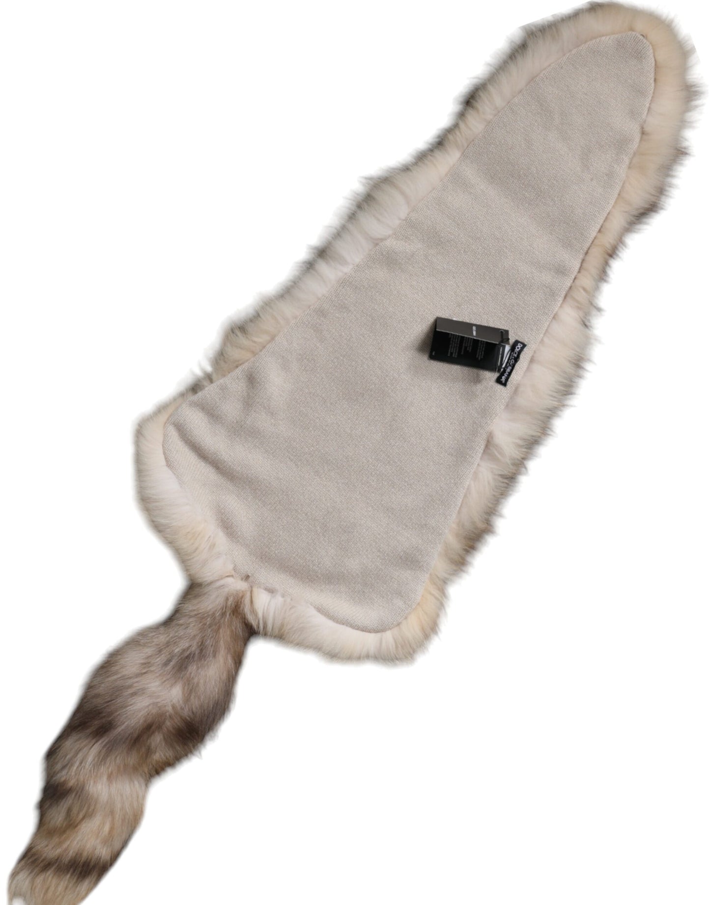 Dolce & Gabbana Brown Frost Fox Fur Neck Warmer Winter Scarf Curated Luxury Accessories by Orvyn