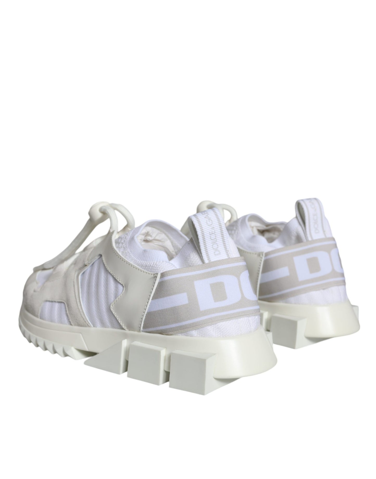 Dolce & Gabbana White Mesh Sorrento Trekking Sneakers Shoes Curated Luxury Accessories by Orvyn