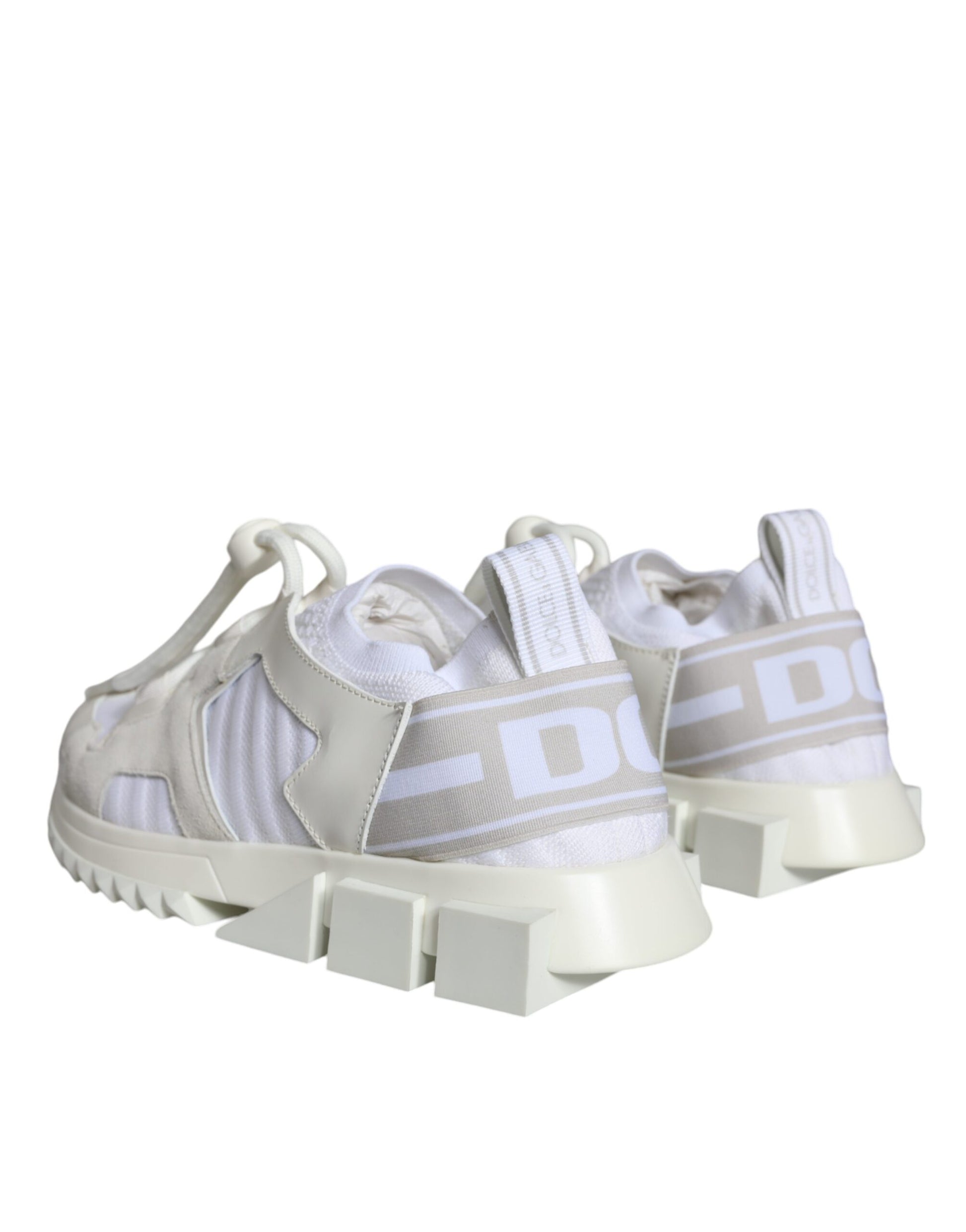 Dolce & Gabbana White Mesh Sorrento Trekking Sneakers Shoes Curated Luxury Accessories by Orvyn
