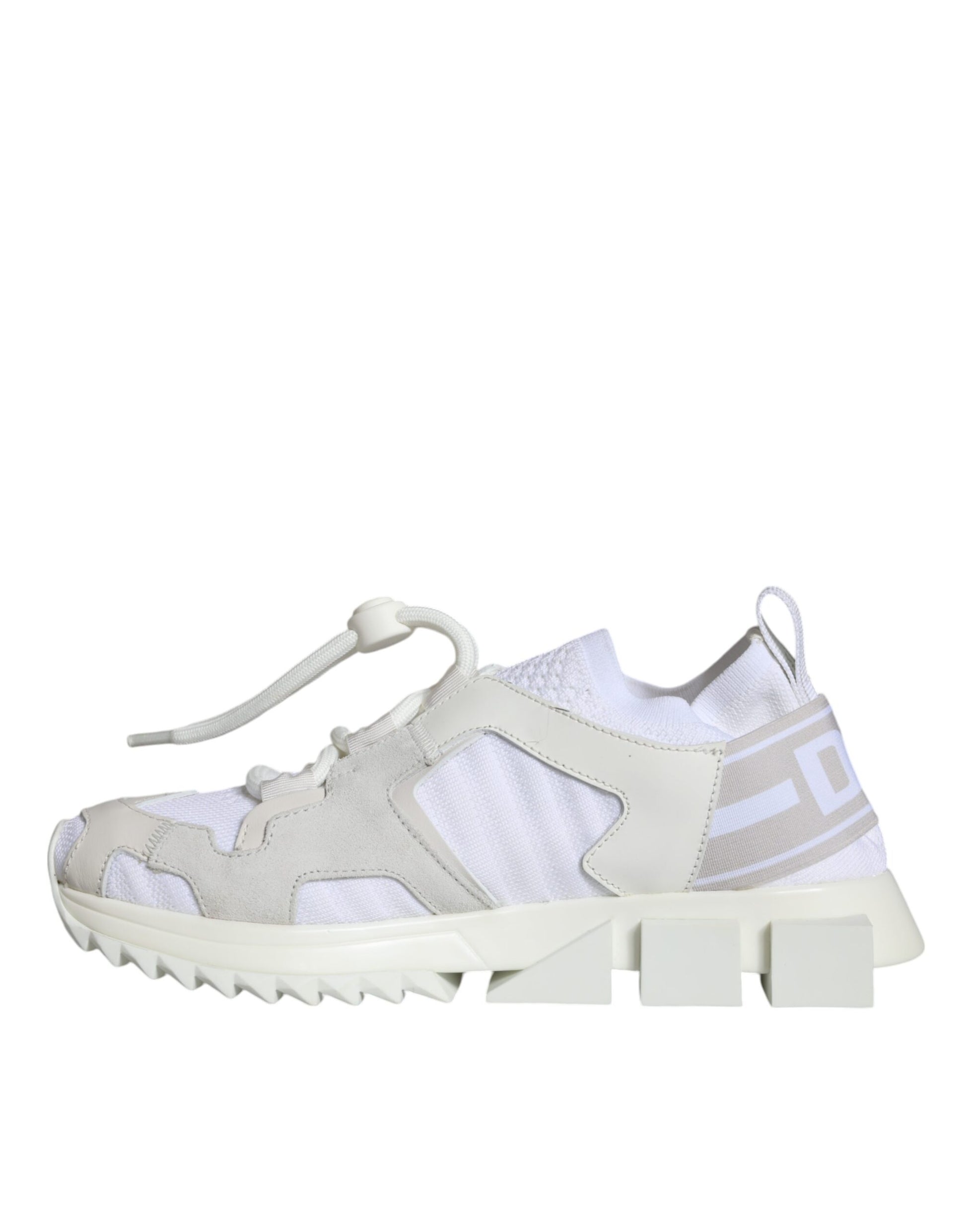 Dolce & Gabbana White Mesh Sorrento Trekking Sneakers Shoes Curated Luxury Accessories by Orvyn