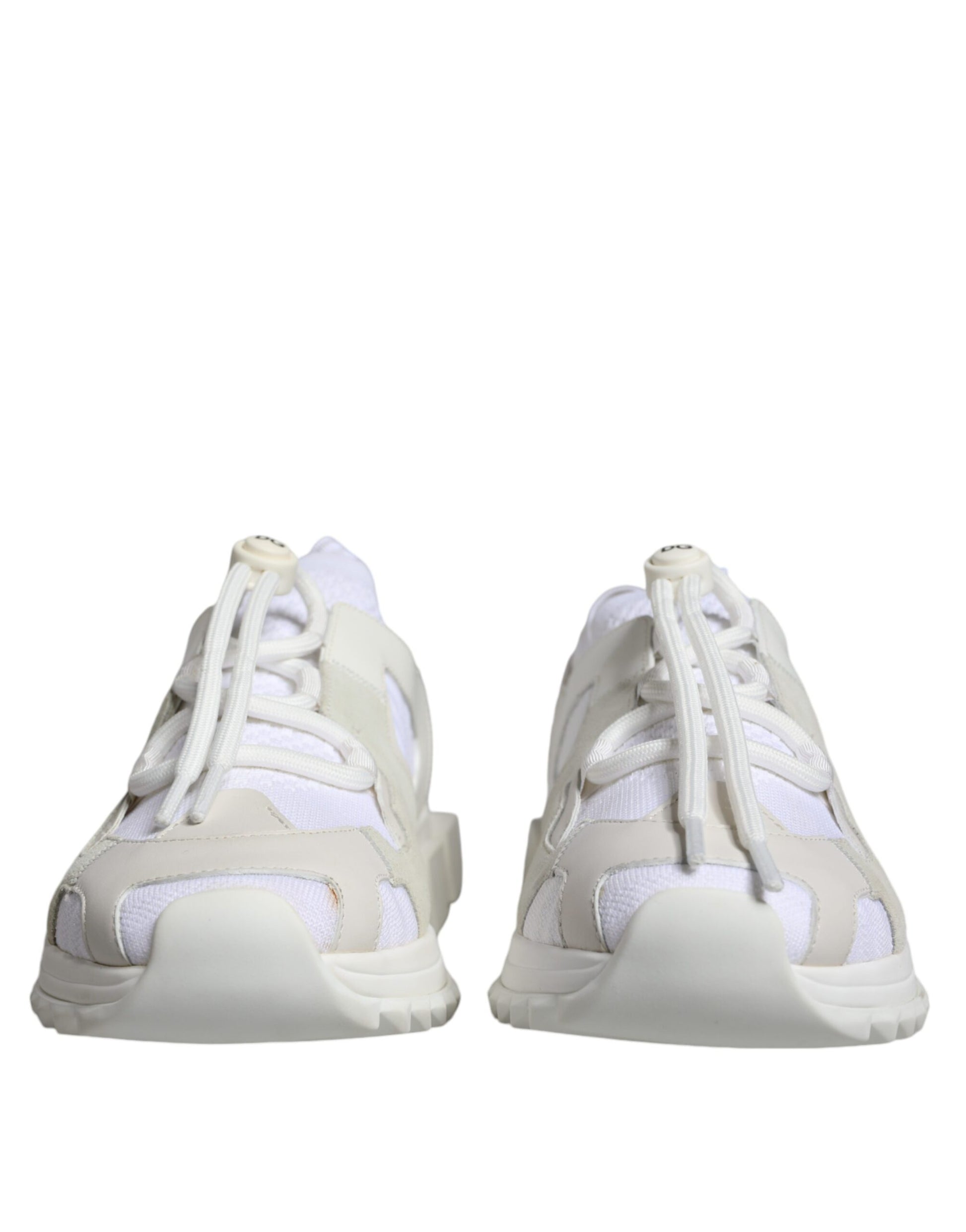 Dolce & Gabbana White Mesh Sorrento Trekking Sneakers Shoes Curated Luxury Accessories by Orvyn