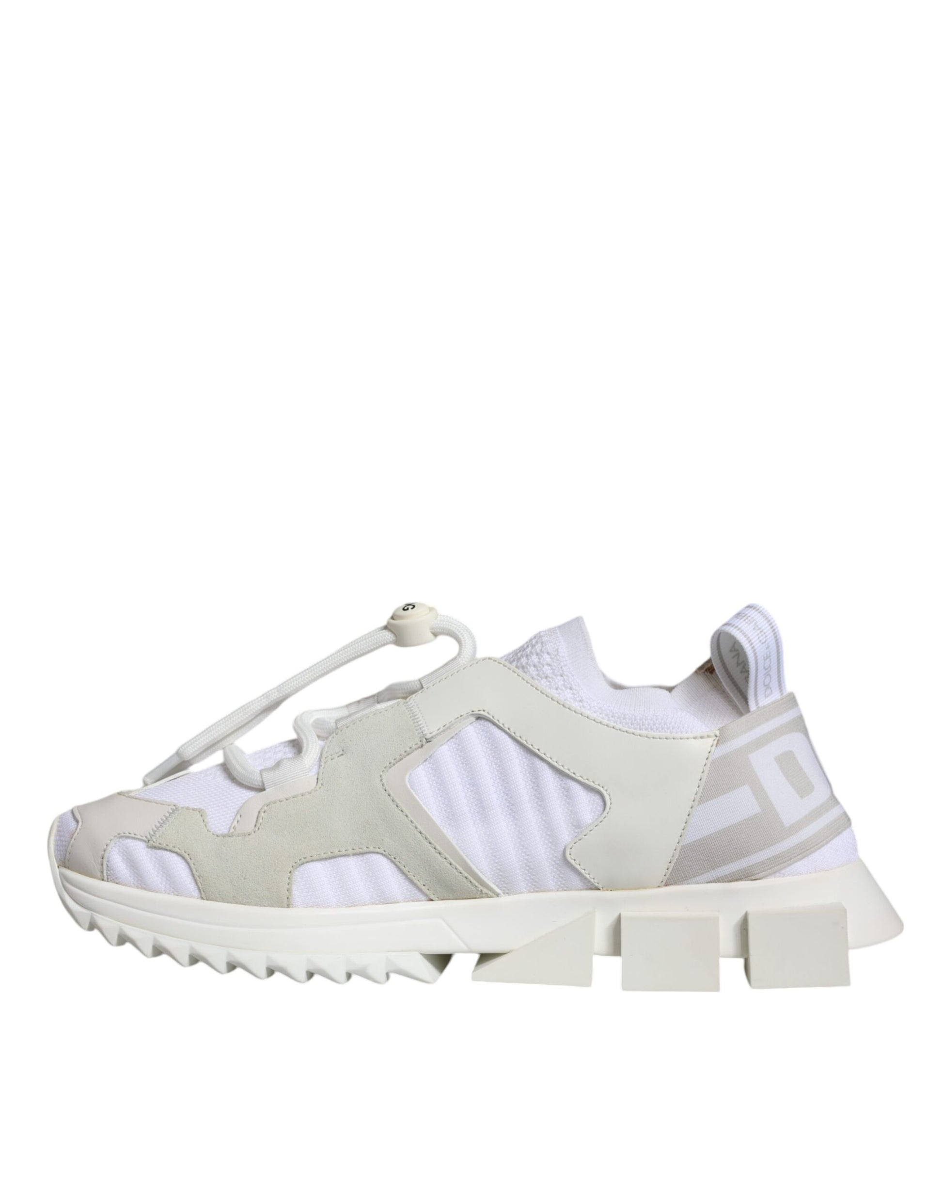 Dolce & Gabbana White Mesh Sorrento Trekking Sneakers Shoes Curated Luxury Accessories by Orvyn