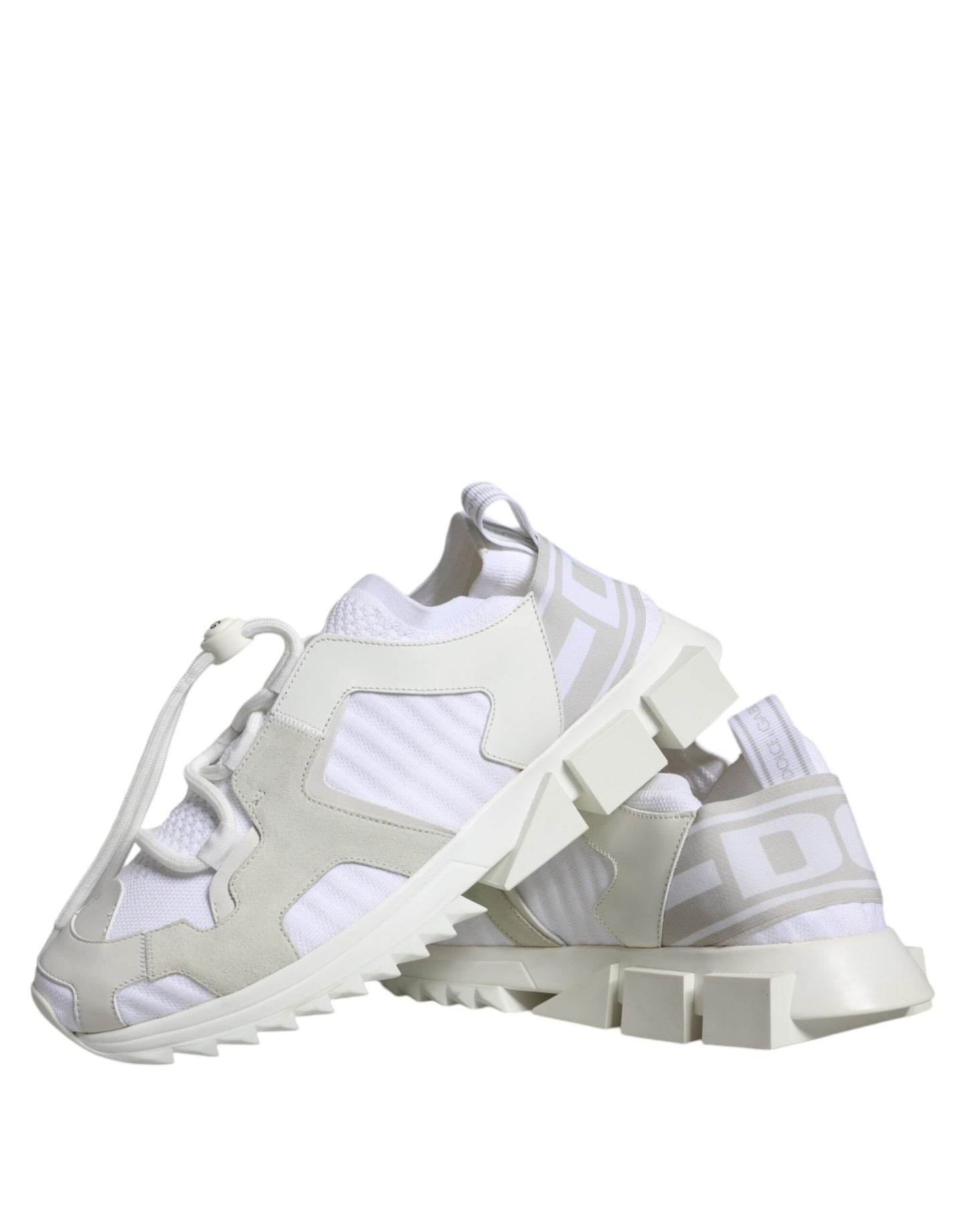 Dolce & Gabbana White Mesh Sorrento Trekking Sneakers Shoes Curated Luxury Accessories by Orvyn