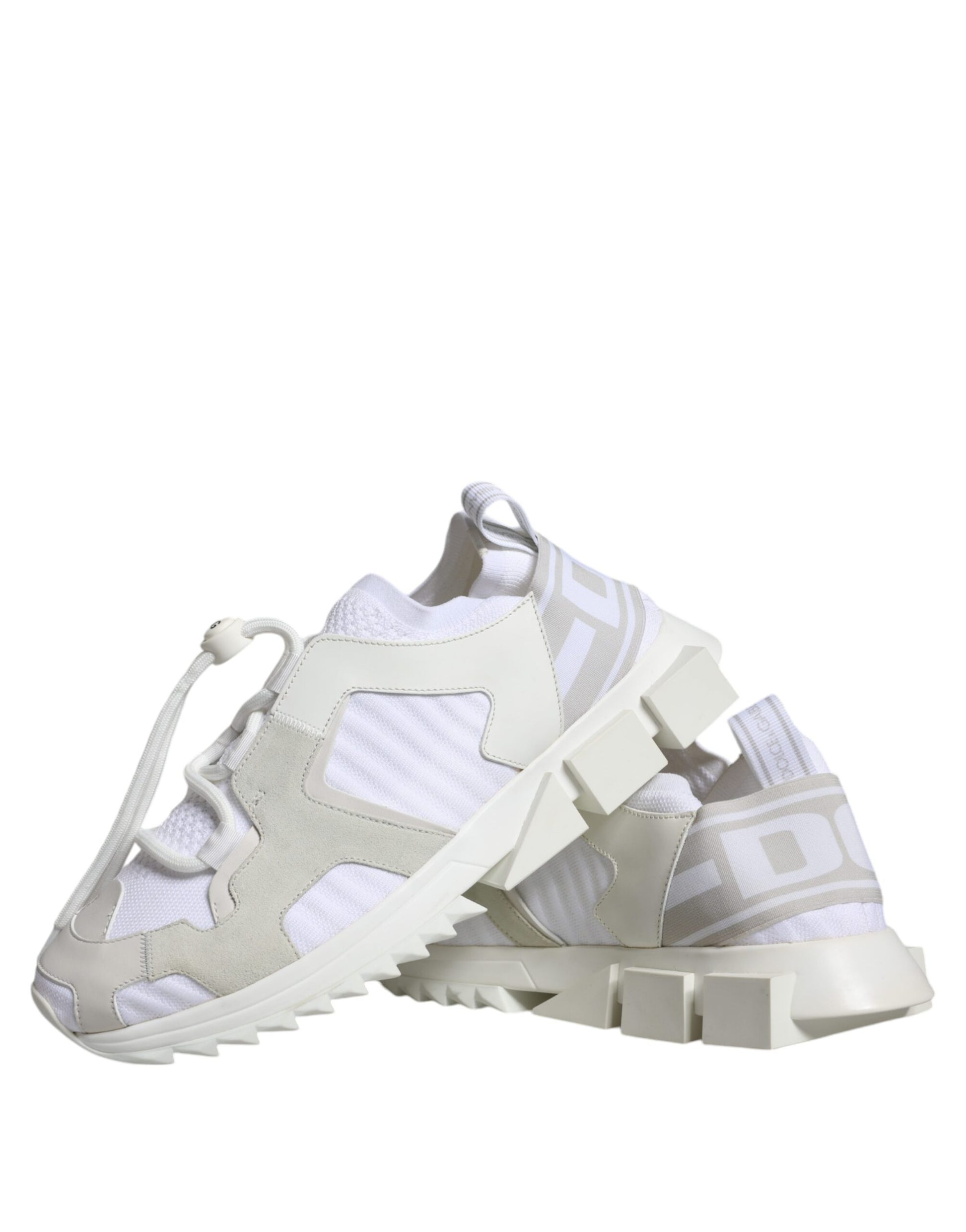 Dolce & Gabbana White Mesh Sorrento Trekking Sneakers Shoes Curated Luxury Accessories by Orvyn