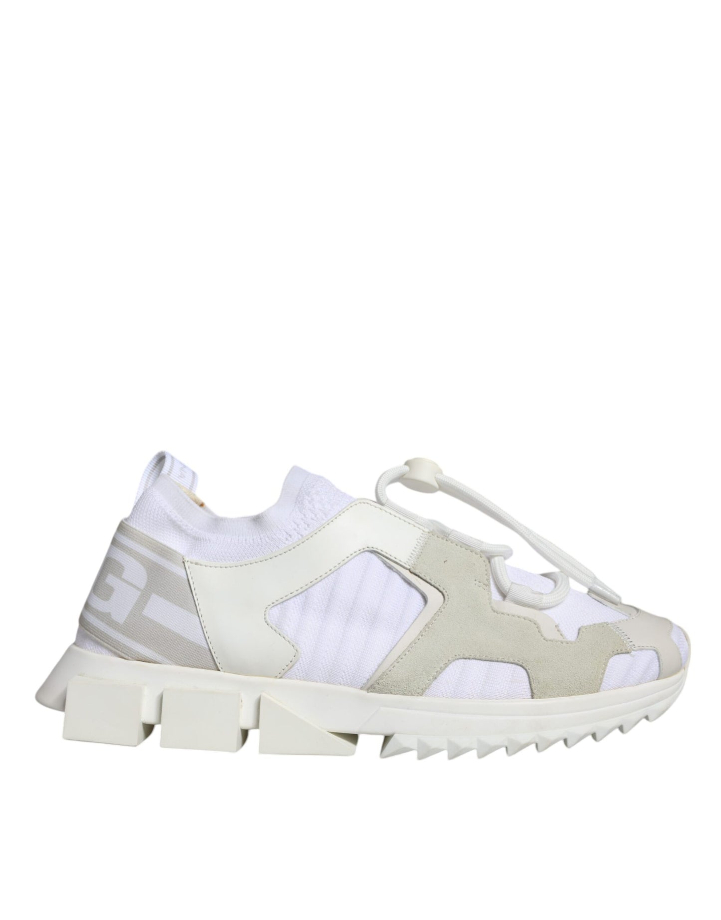 Dolce & Gabbana White Mesh Sorrento Trekking Sneakers Shoes Curated Luxury Accessories by Orvyn