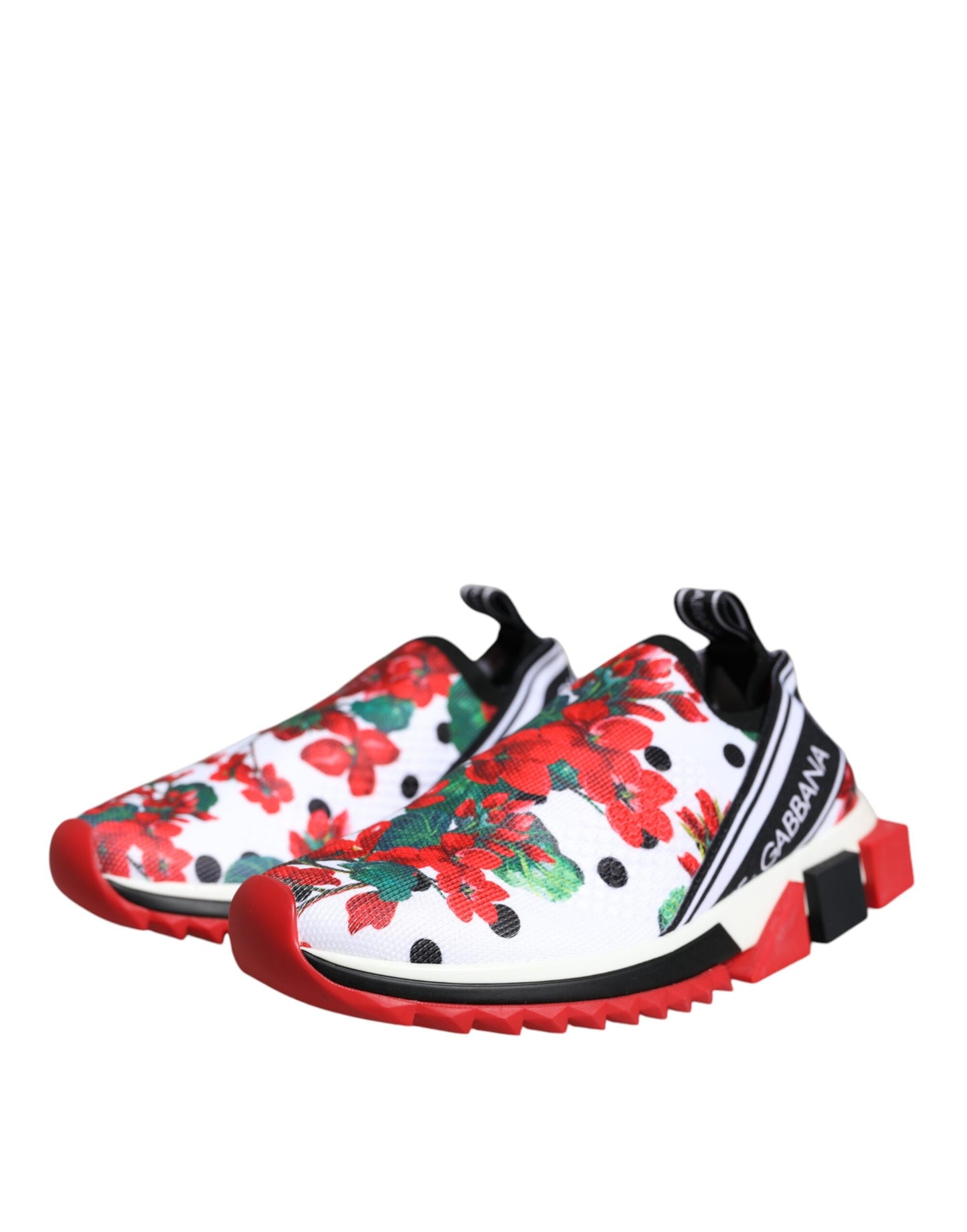 Dolce & Gabbana Multicolor Geranium Sorrento Sneakers Shoes Curated Luxury Accessories by Orvyn