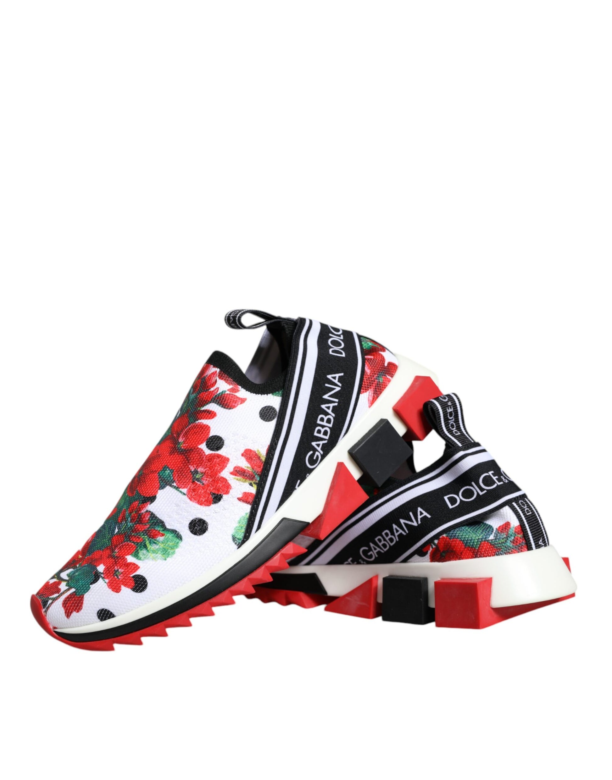 Dolce & Gabbana Multicolor Geranium Sorrento Sneakers Shoes Curated Luxury Accessories by Orvyn
