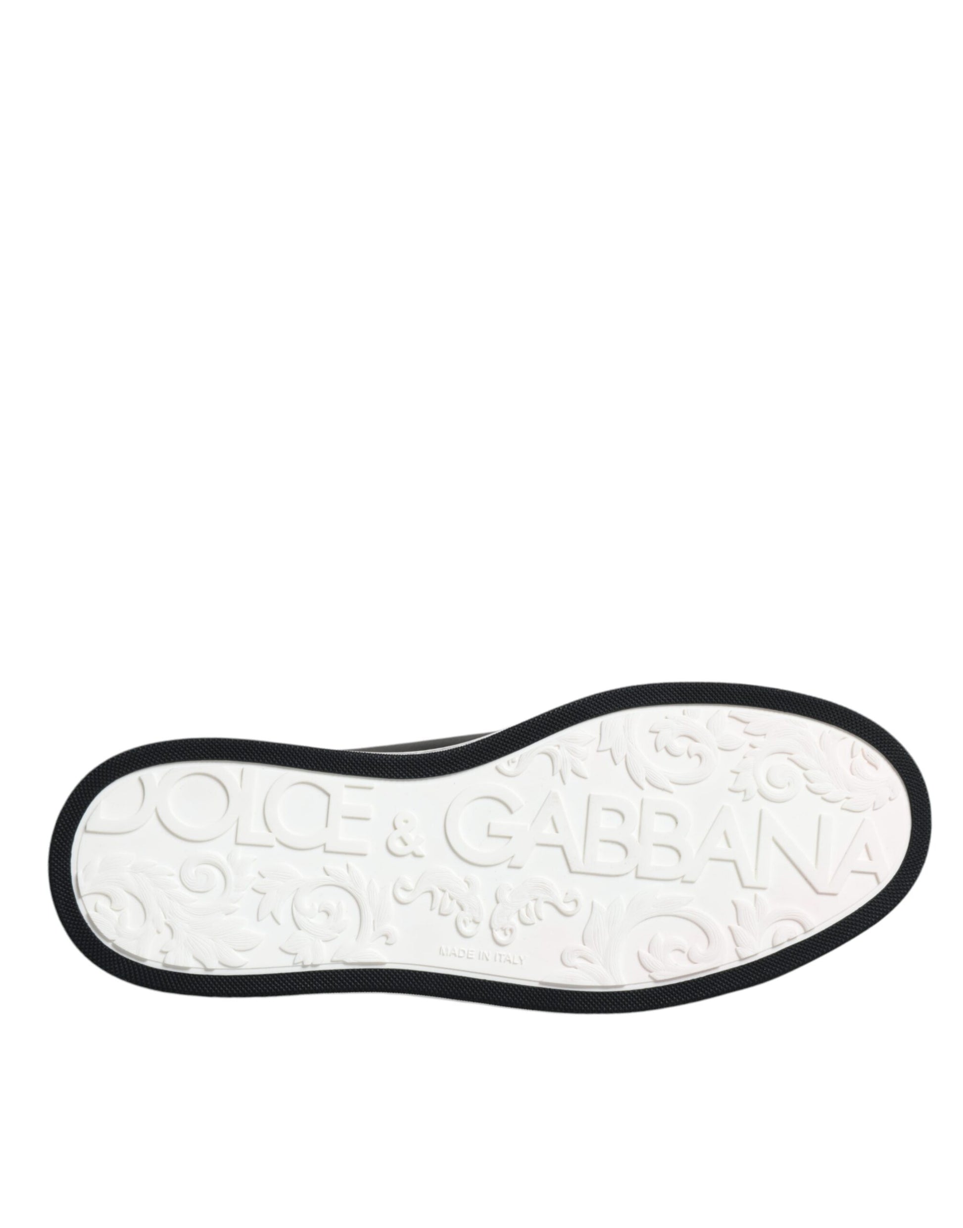 Dolce & Gabbana Black Leather Low Top Men Sneakers Shoes Curated Luxury Accessories by Orvyn