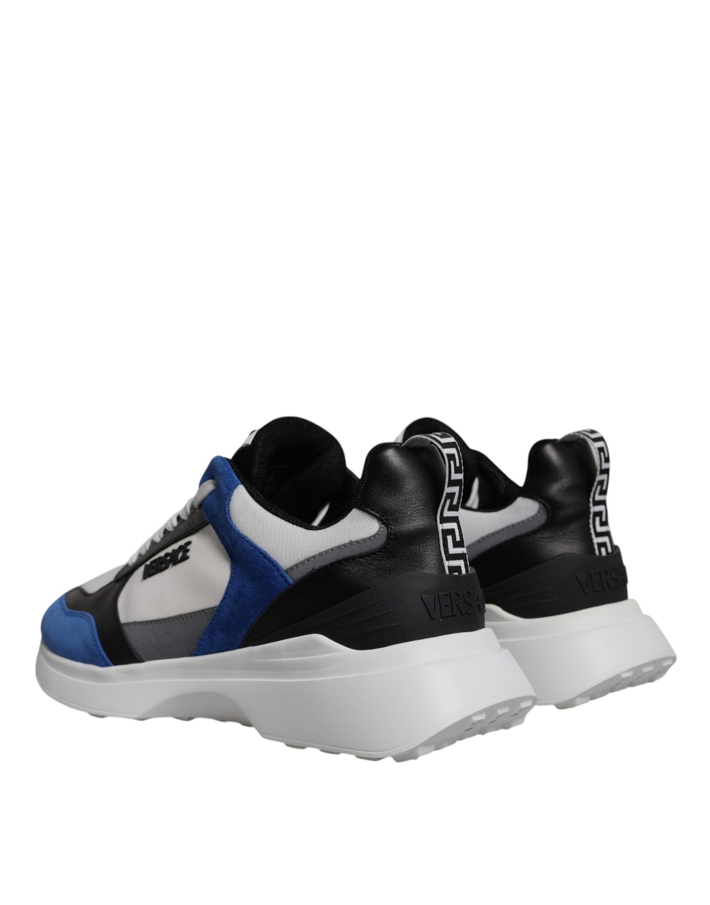 Versace Multicolor Canvas Quad Fabric Medusa Low Top Sneakers Shoes Curated Luxury Accessories by Orvyn
