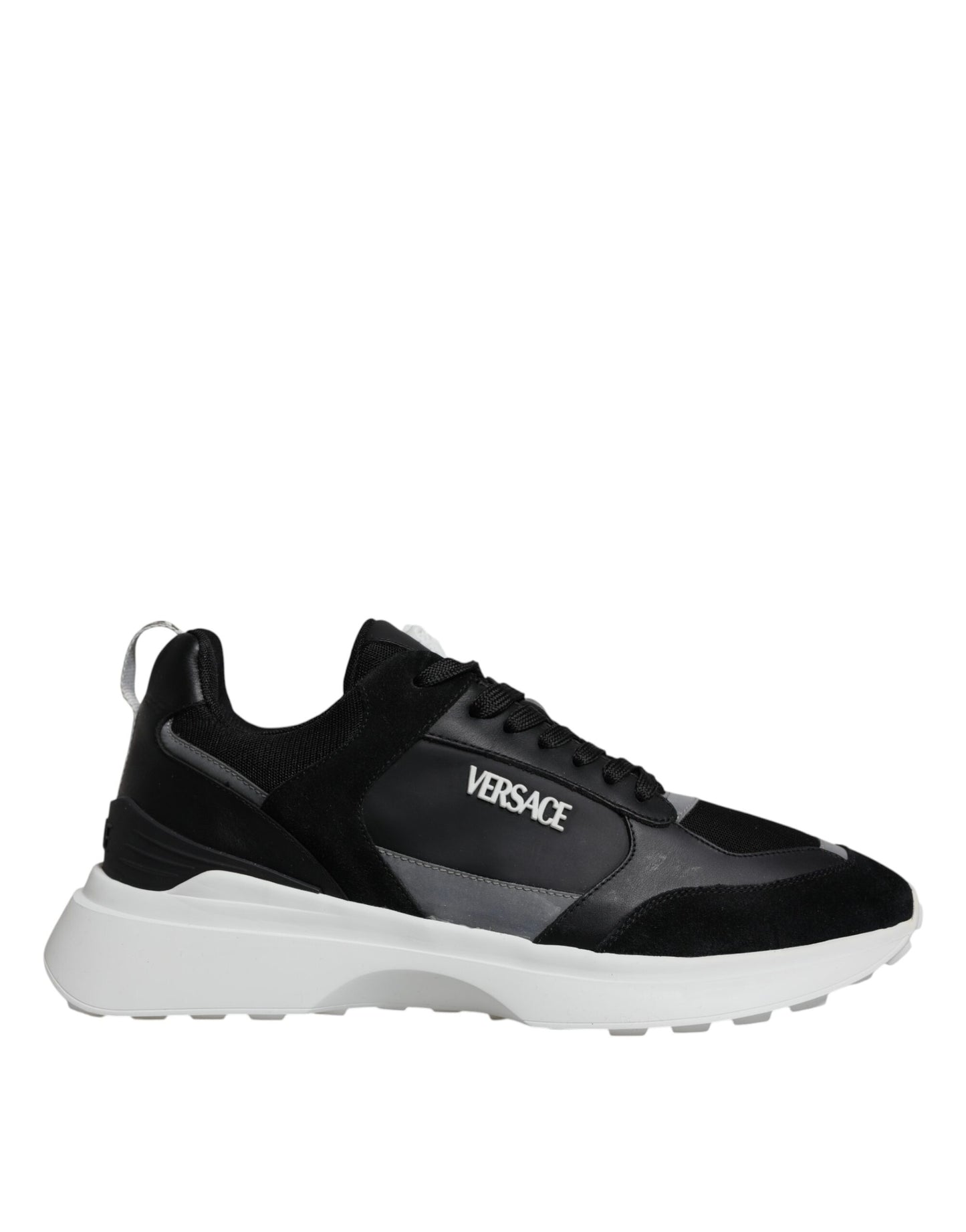 Versace Black Canvas Quad Fabric Medusa Low Top Sneaker Shoes Curated Luxury Accessories by Orvyn