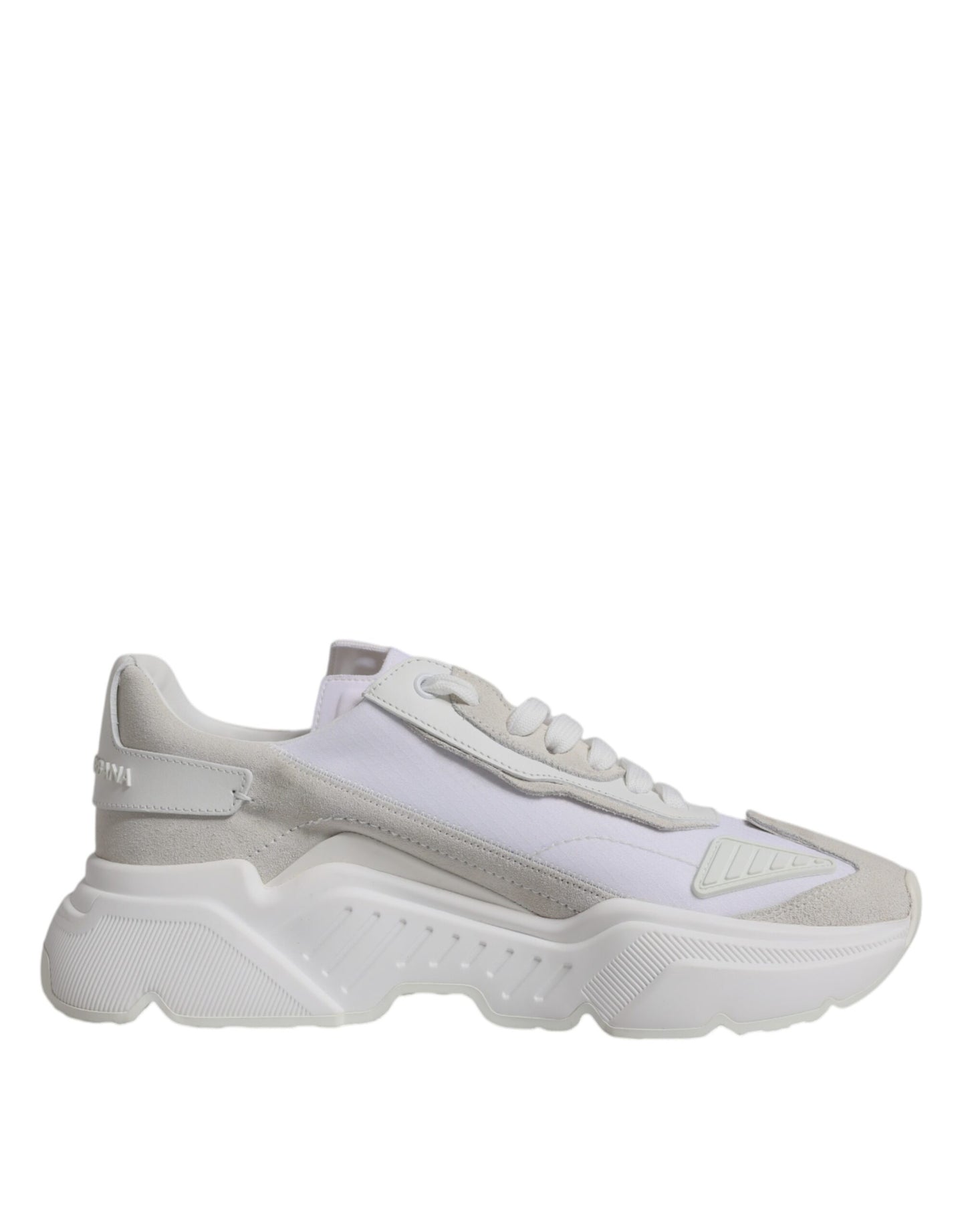 Dolce & Gabbana White Leather Daymaster Low Top Sneakers Shoes Curated Luxury Accessories by Orvyn