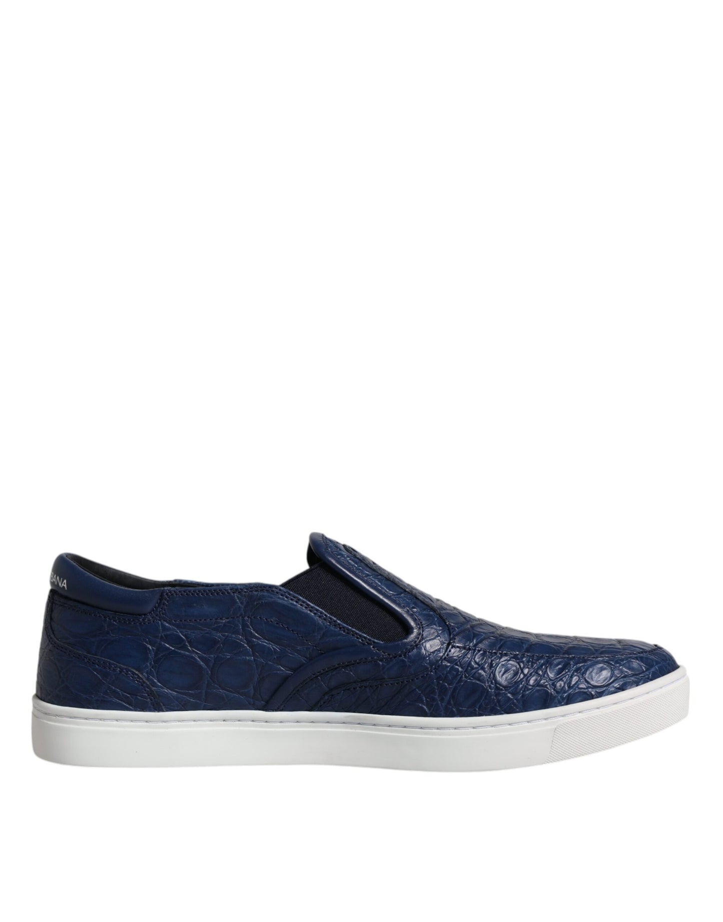 Dolce & Gabbana Blue Croc Exotic Leather Men Sneakers Shoes Curated Luxury Accessories by Orvyn
