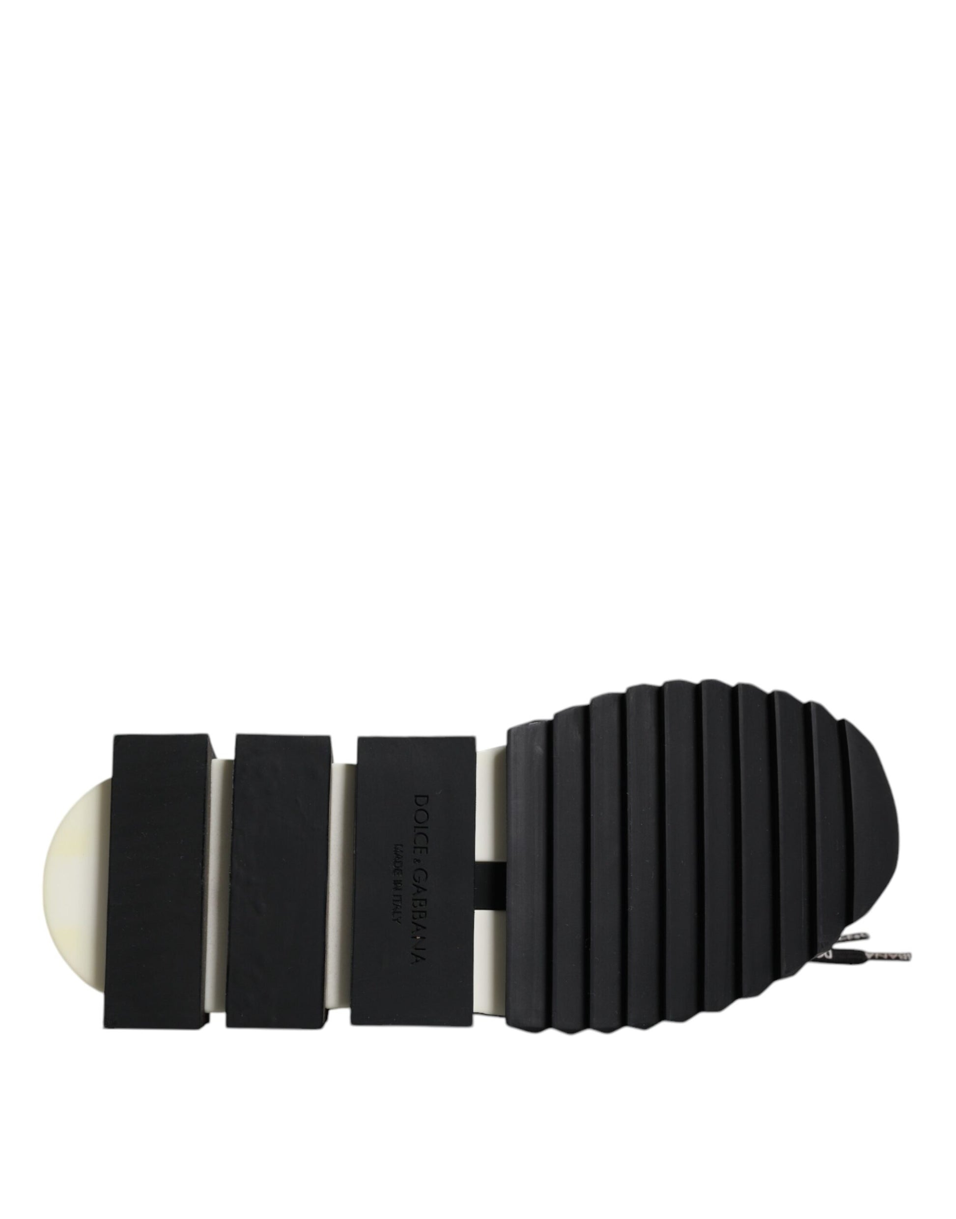 Dolce & Gabbana Black White Logo Sorrento Mens Sneakers Shoes Curated Luxury Accessories by Orvyn