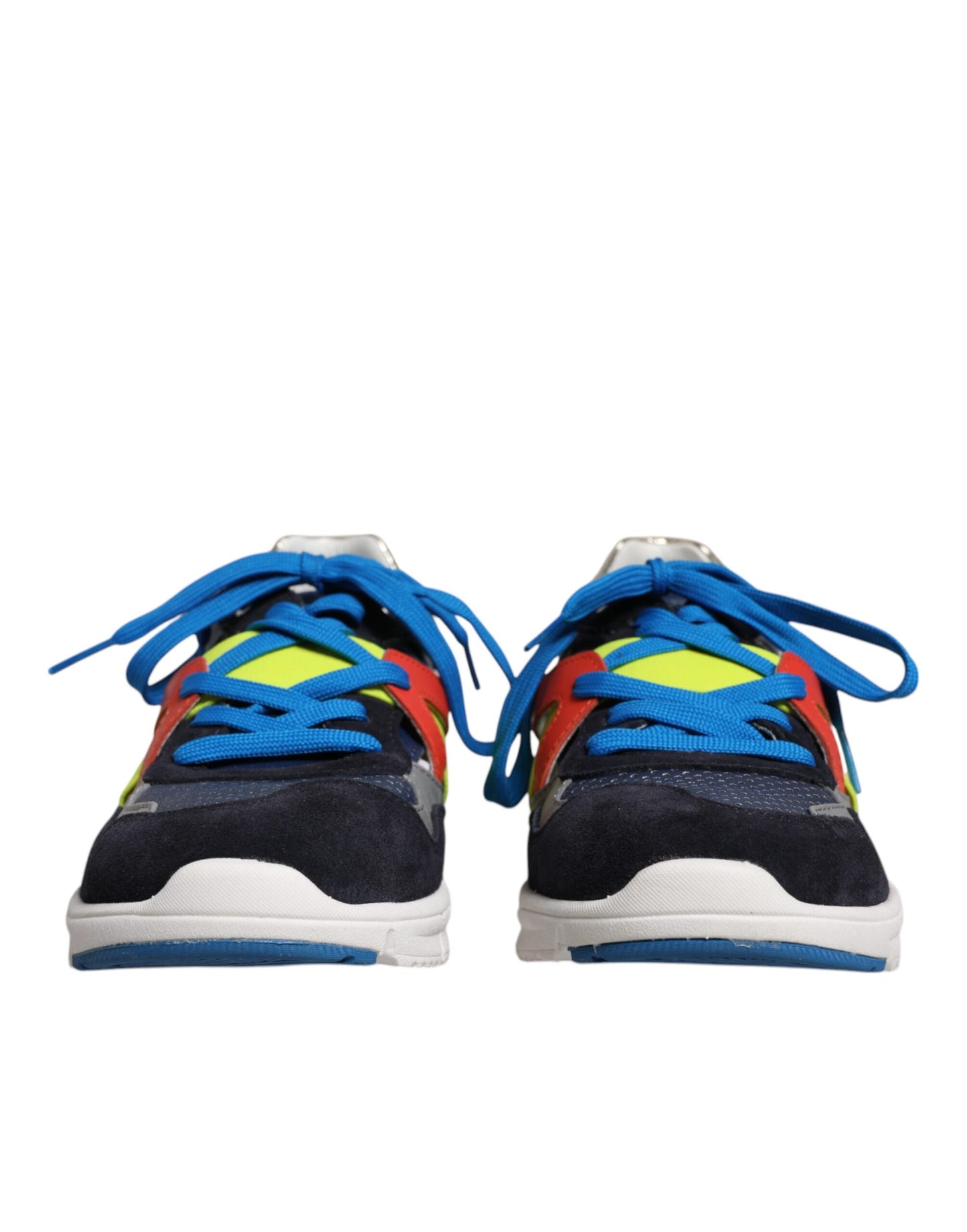 Dolce & Gabbana Multicolor Leather Suede Low Top Sneakers Shoes Curated Luxury Accessories by Orvyn