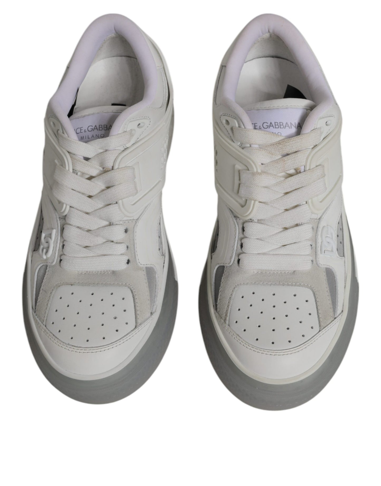Dolce & Gabbana White DG Logo CUSTOM 2.Zero Sneakers Shoes Curated Luxury Accessories by Orvyn