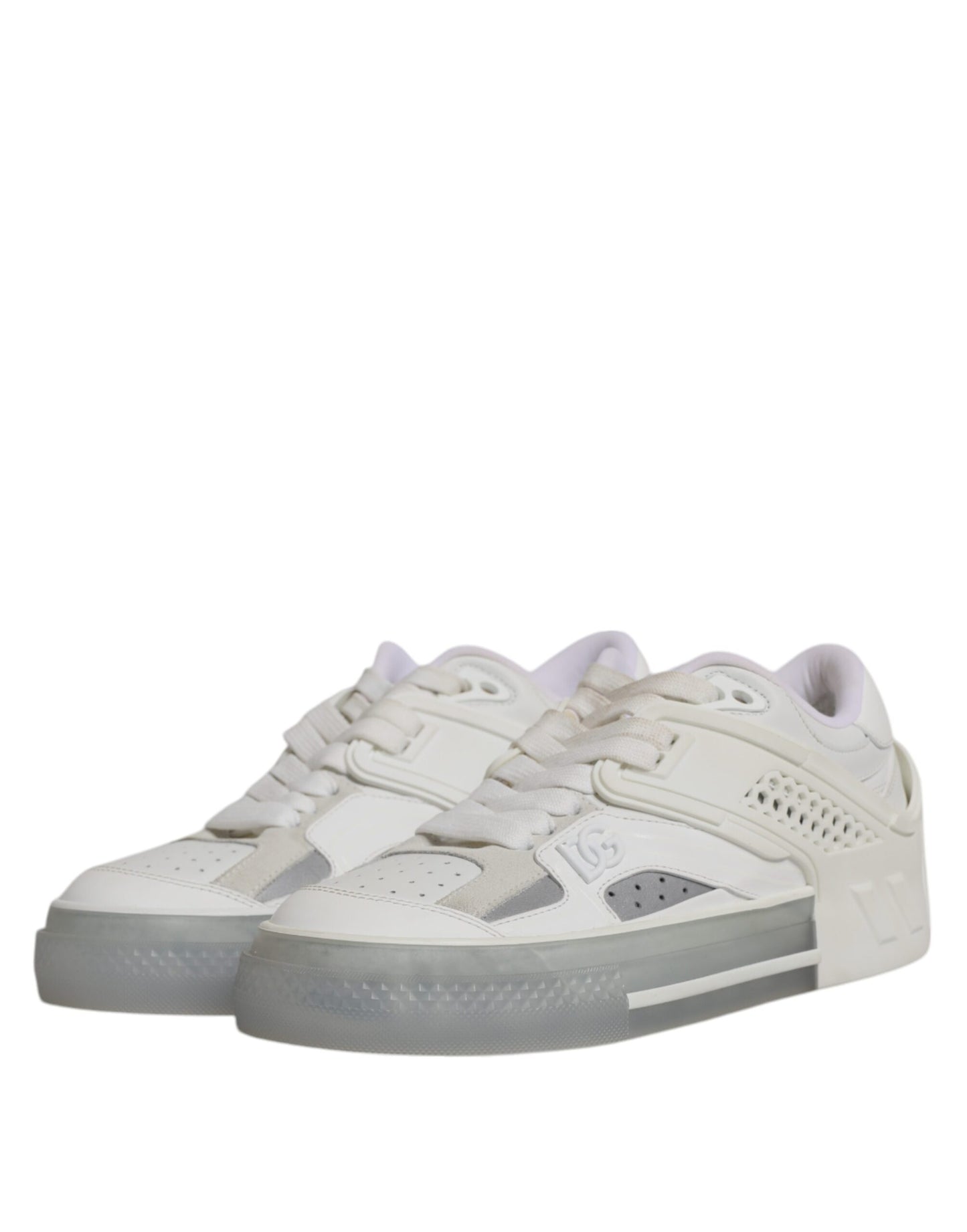 Dolce & Gabbana White DG Logo CUSTOM 2.Zero Sneakers Shoes Curated Luxury Accessories by Orvyn
